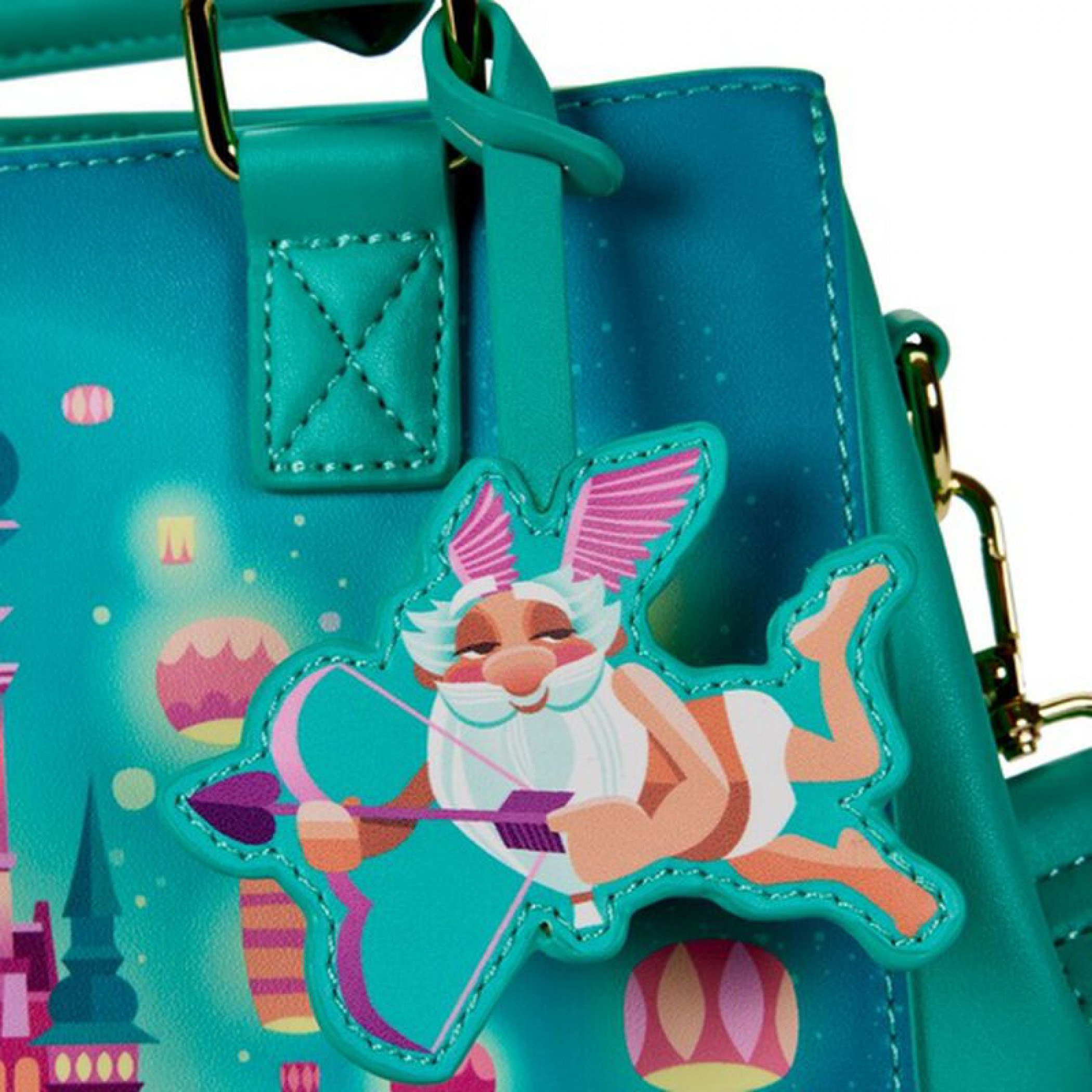 Disney Tangled Princess Castle Crossbody Bag By Loungefly