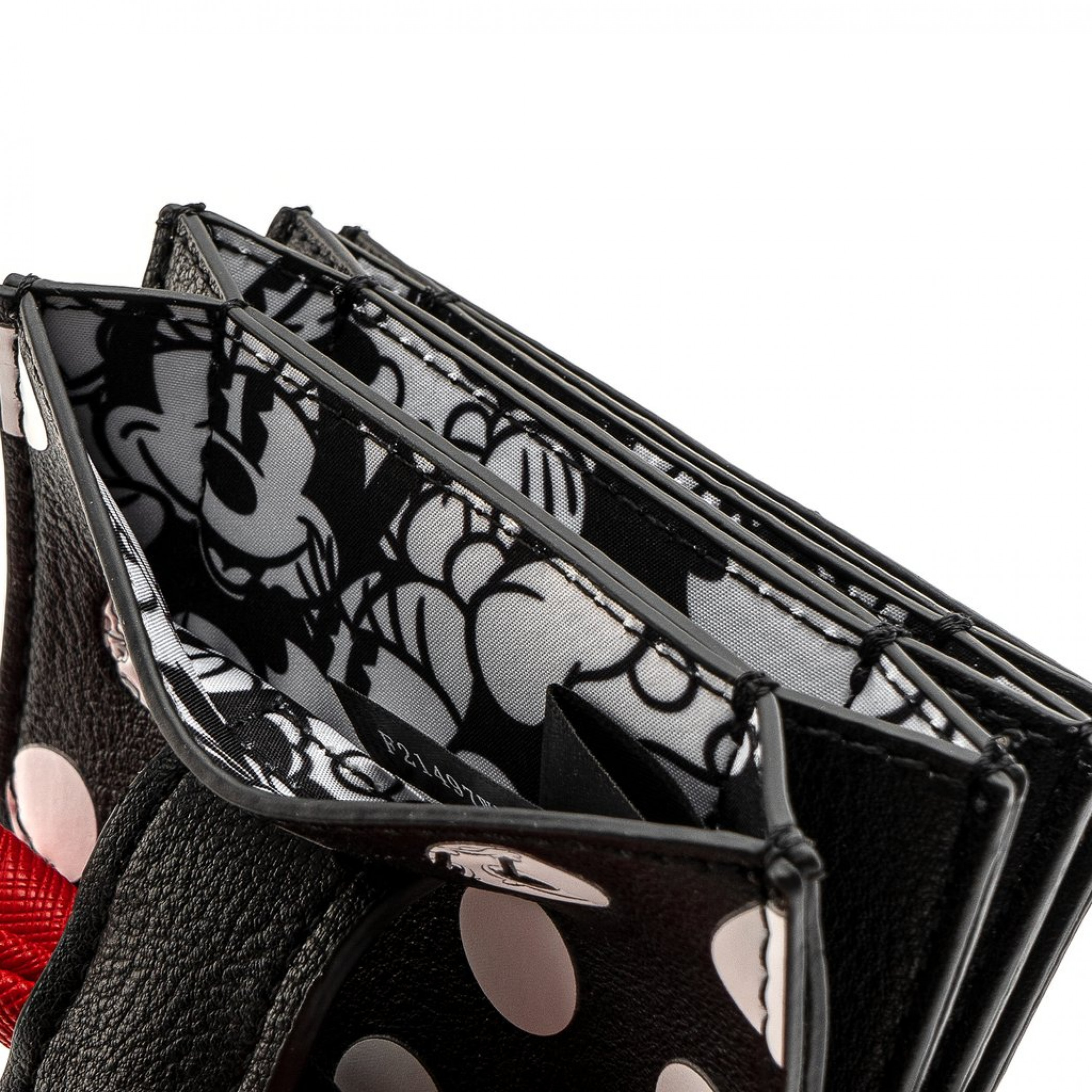 Disney Minnie Mouse Polka with Red Bow Card Holder Wallet