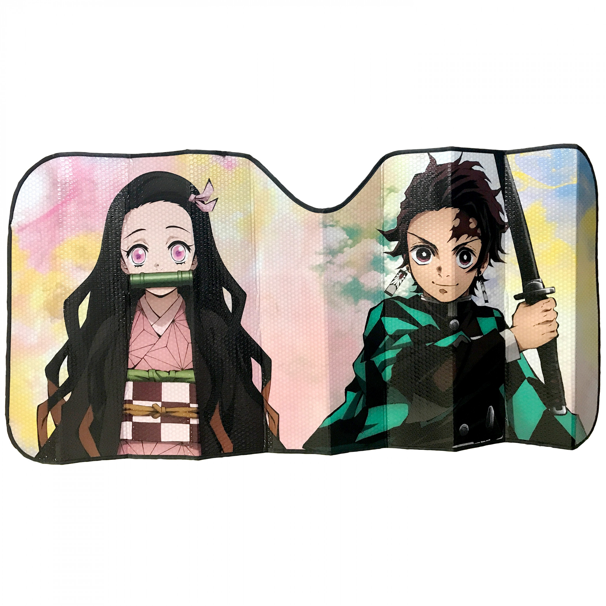 Demon Slayer Tanjiro and Nezuko Car Sunshade