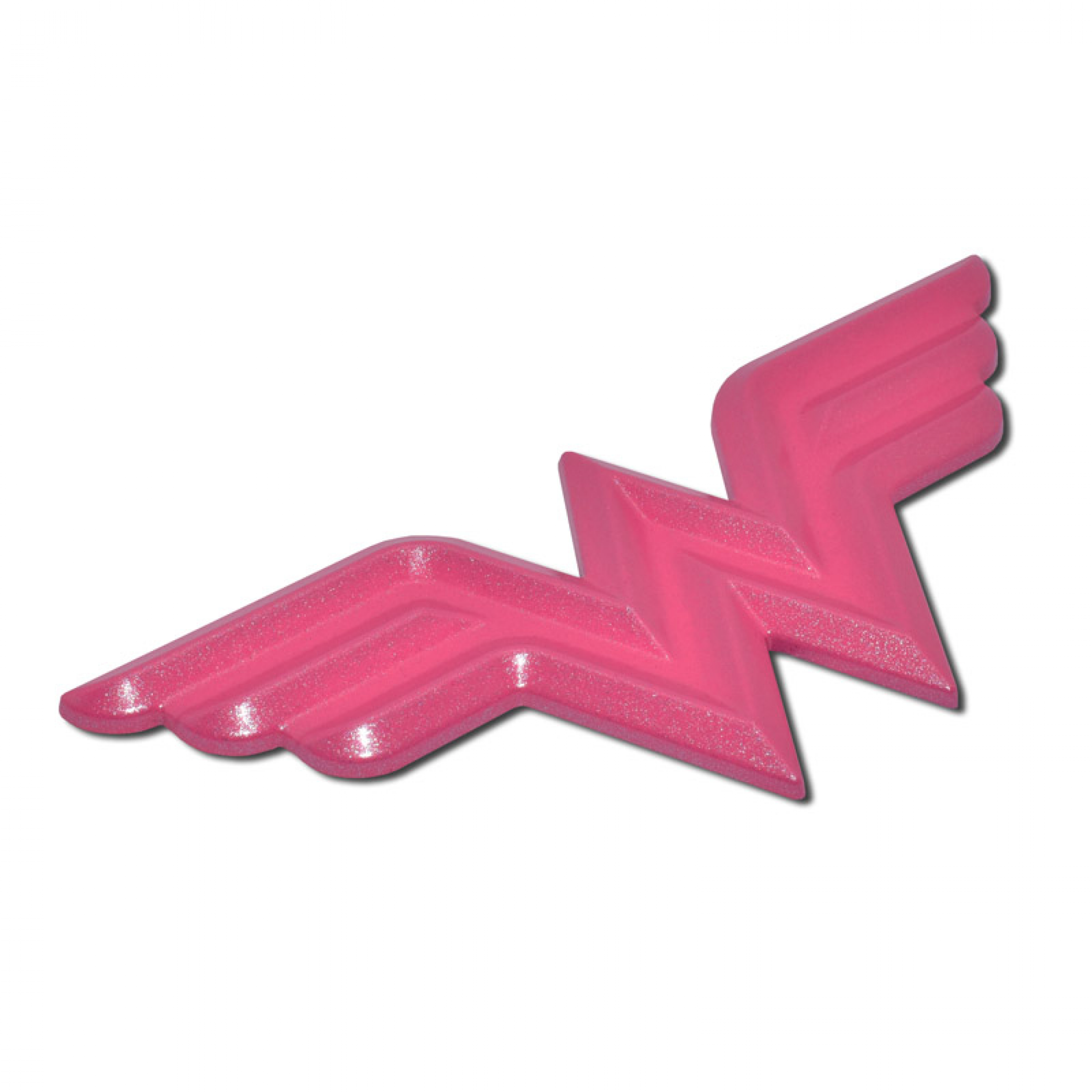 Wonder Woman Symbol Hot Pink Chrome Plated Emblem