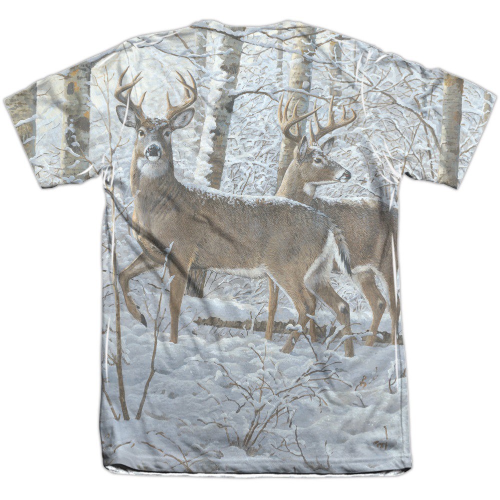 Deer in the Field Hunting and Fishing Two Sided Shirt