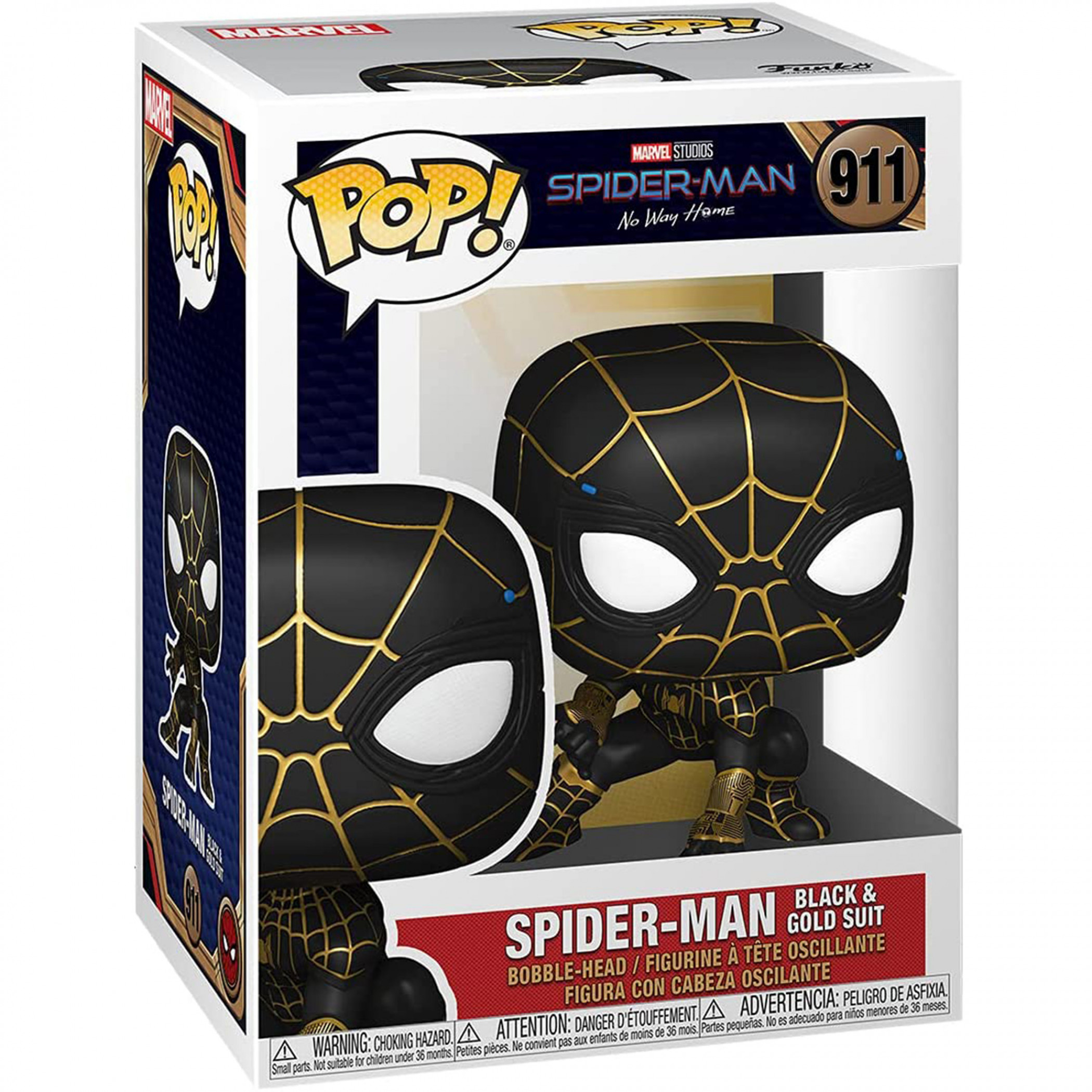 Spider-Man No Way Home Black & Gold Suit Funko Pop! Vinyl Figure