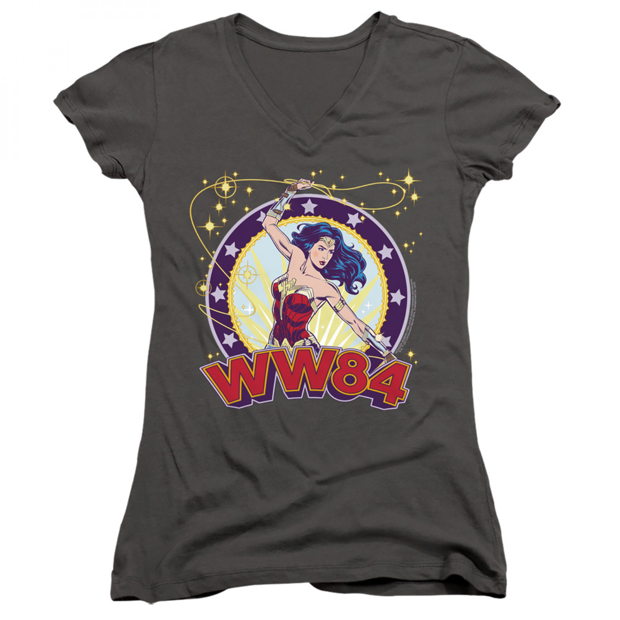 Wonder Woman 1984 Movie Lasso Star Women's V-Neck T-Shirt