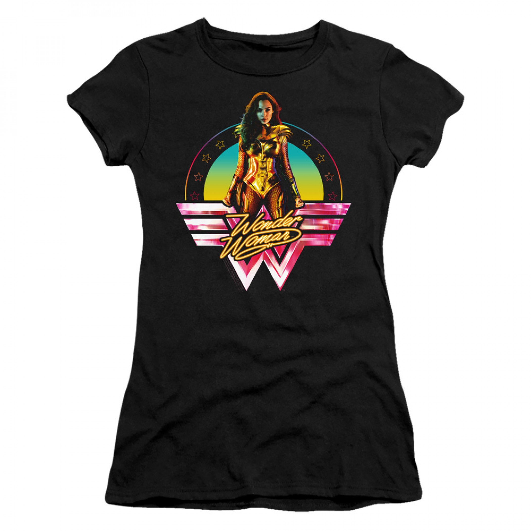 Wonder Woman 1984 Movie Color Pop Juniors T-Shirt