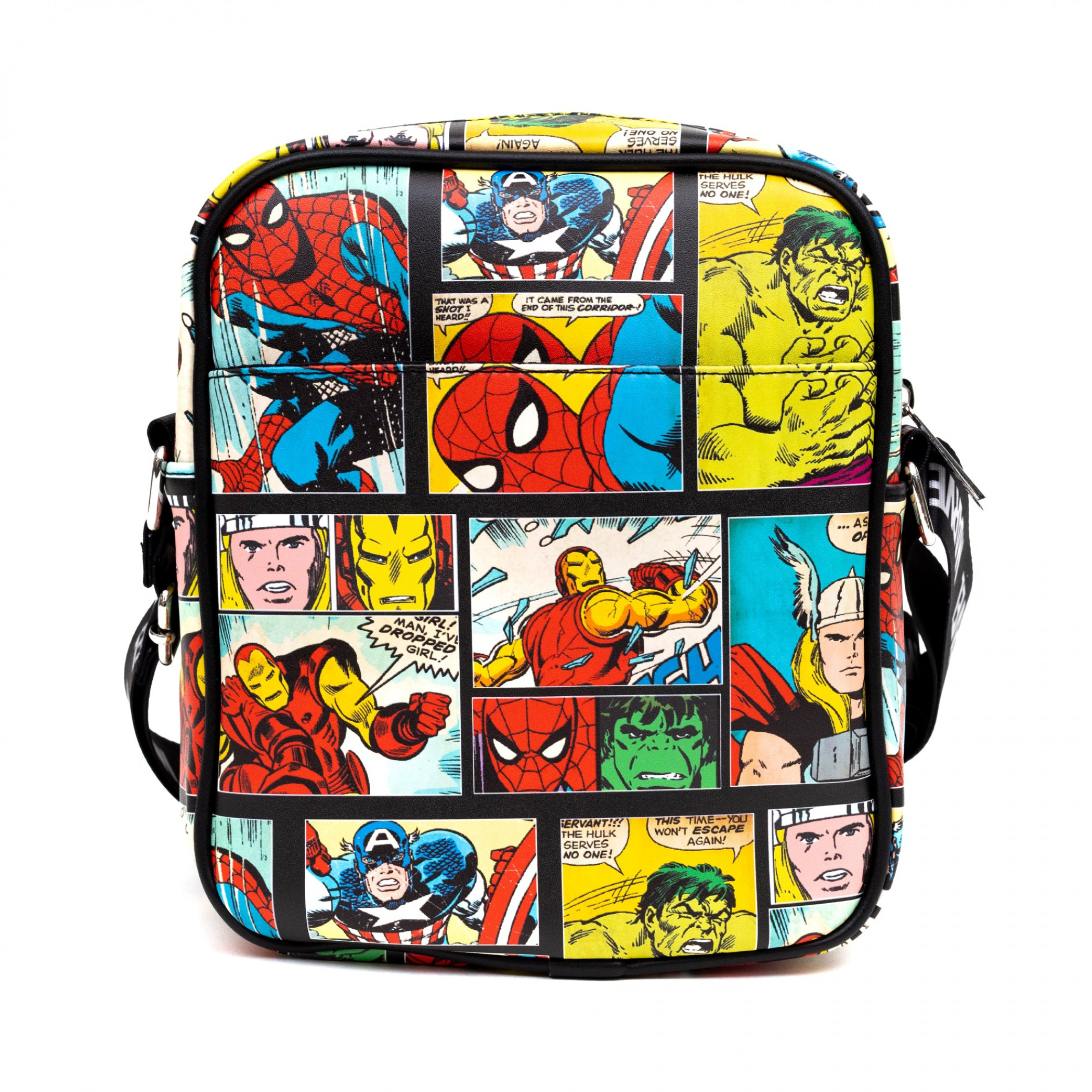 Avengers Classic Comic Book Scenes Crossbody Bag