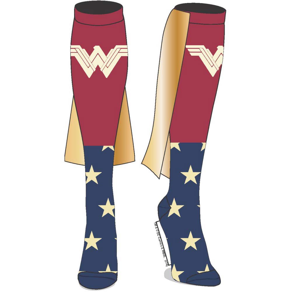 Wonder Woman Knee High Caped Socks