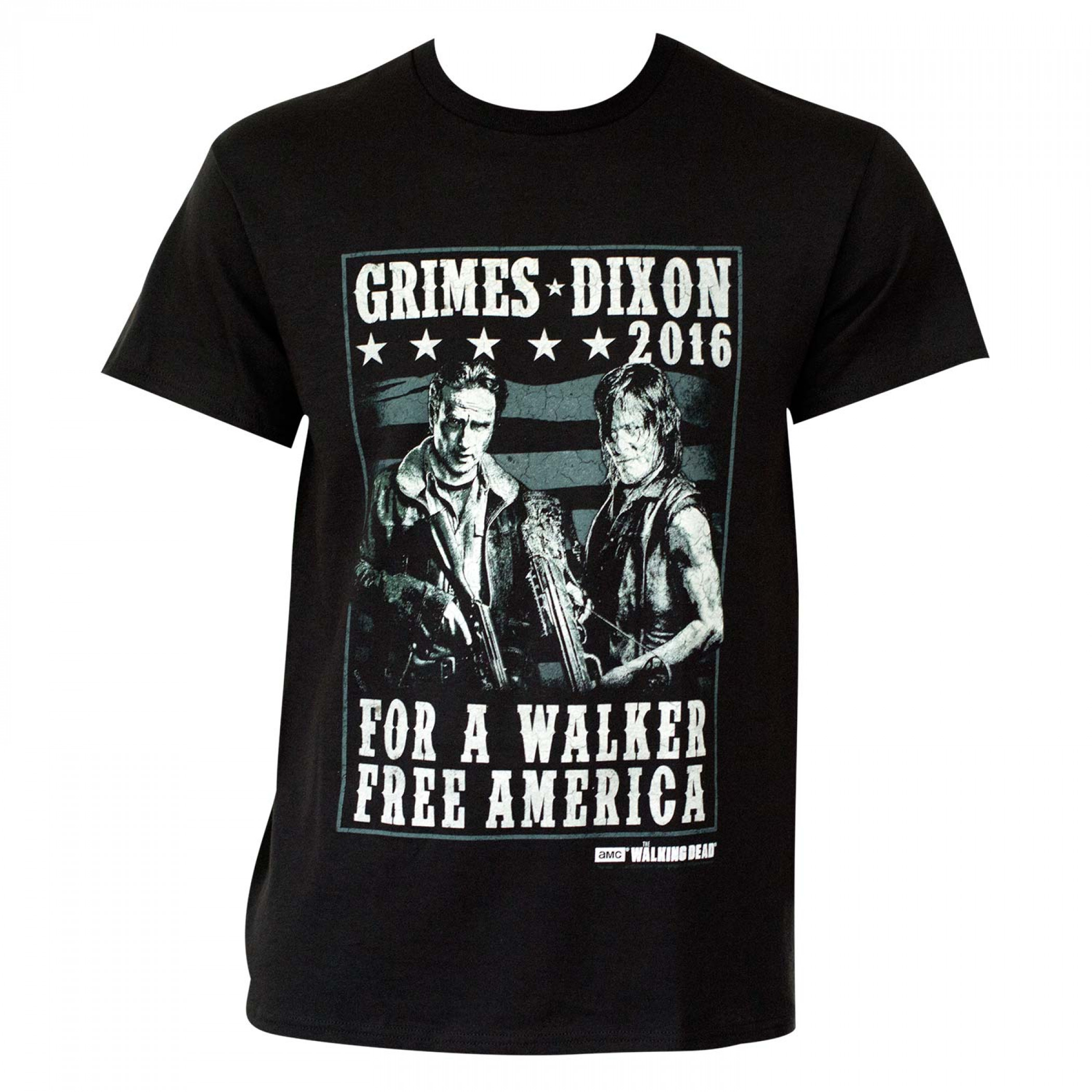 Men's Walking Dead Grimes Dixon 2016 T-Shirt