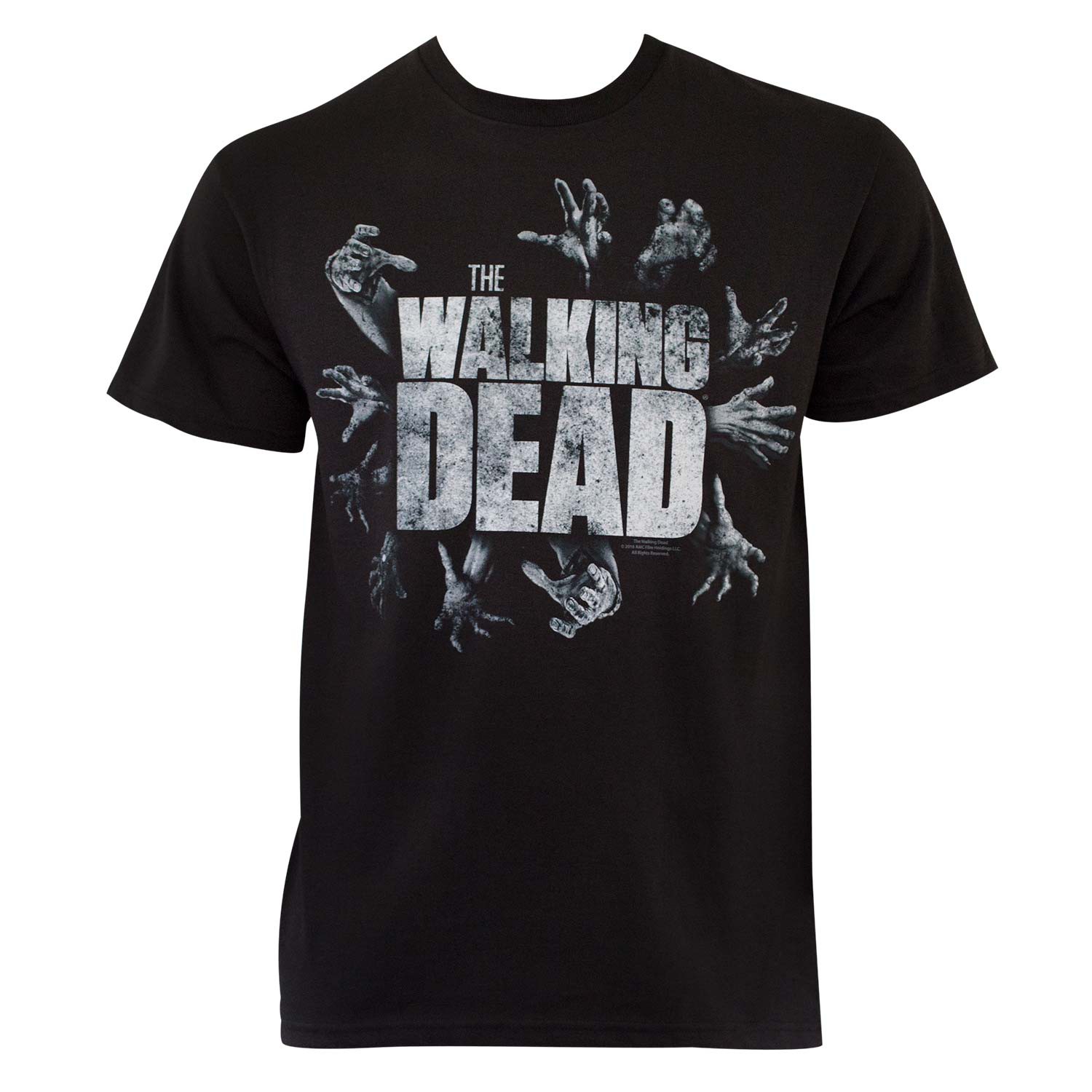 Walking Dead Men's Black Grabbing Hands T-Shirt