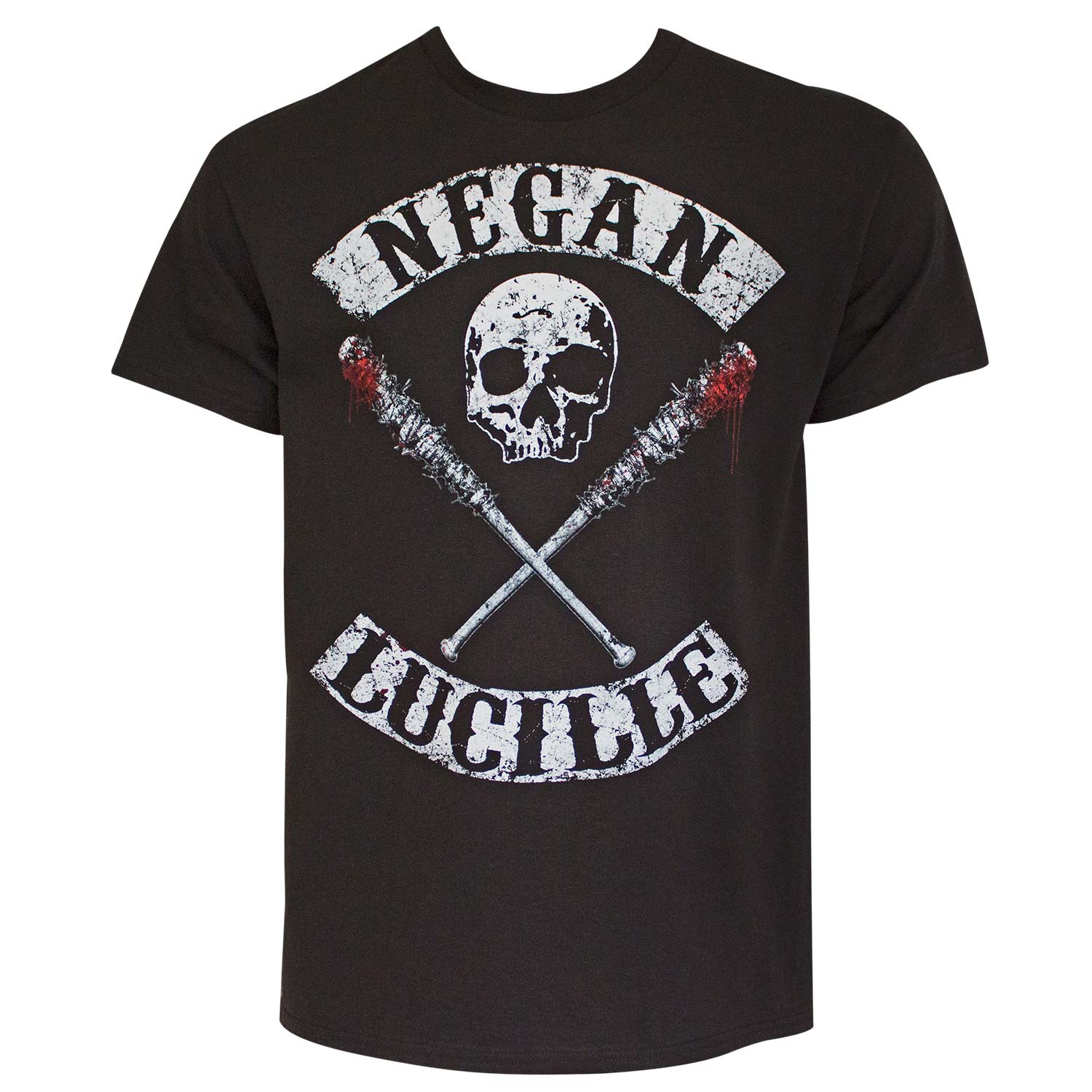 Walking Dead Negan And Lucille Men's Black T-Shirt