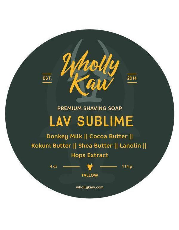 Product image 0 for Wholly Kaw Tallow and Donkey Milk Shaving Soap, Lav Sublime