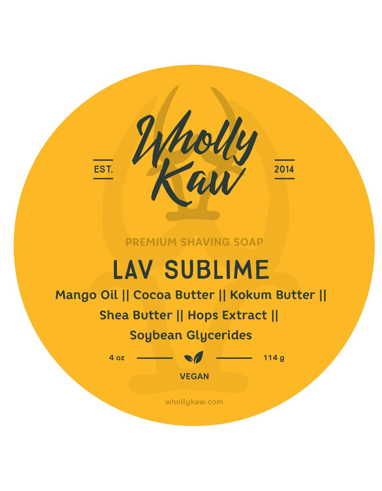 Product image 0 for Wholly Kaw Vegan Shaving Soap, Lav Sublime