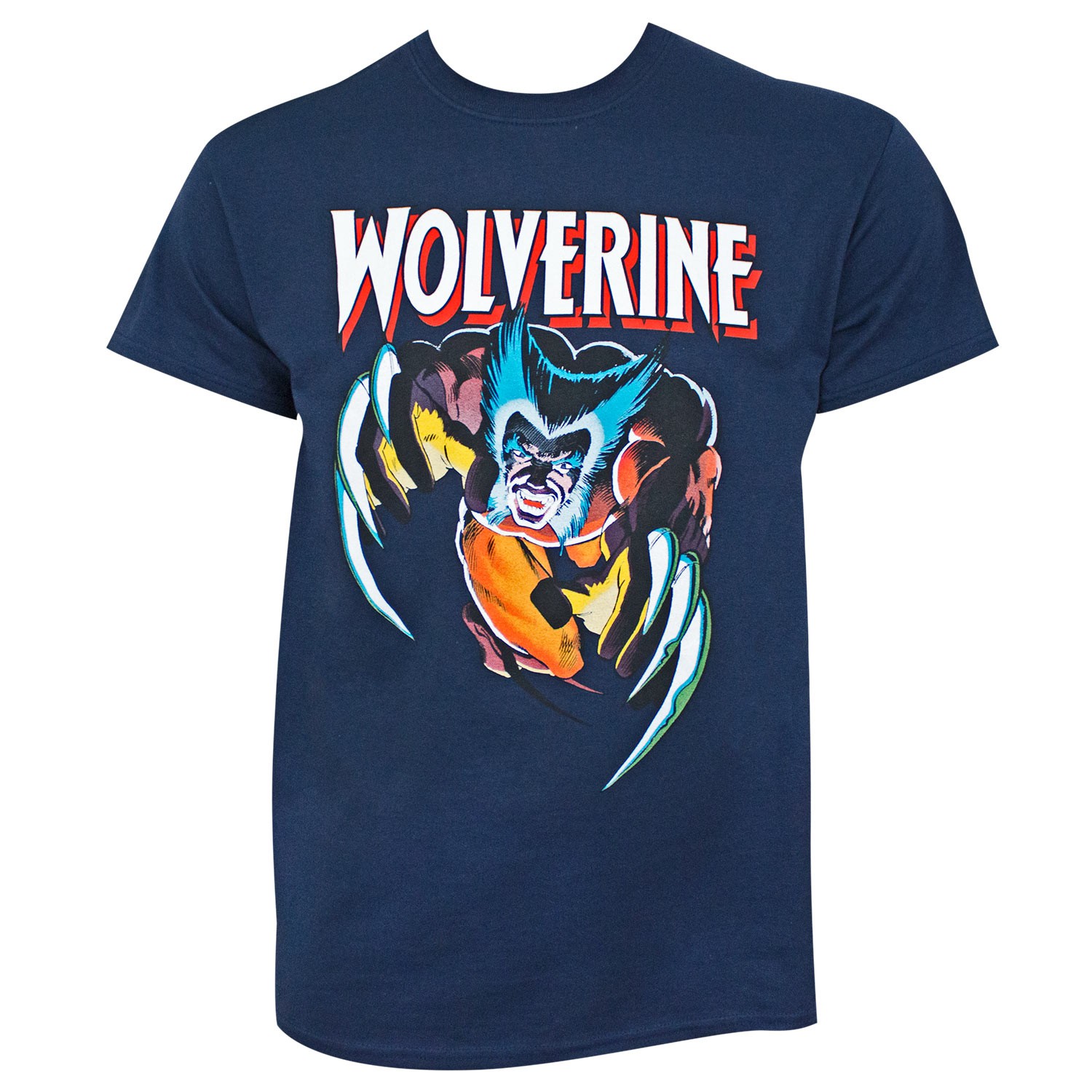 Wolverine Claw Attack Navy Blue Tee Shirt