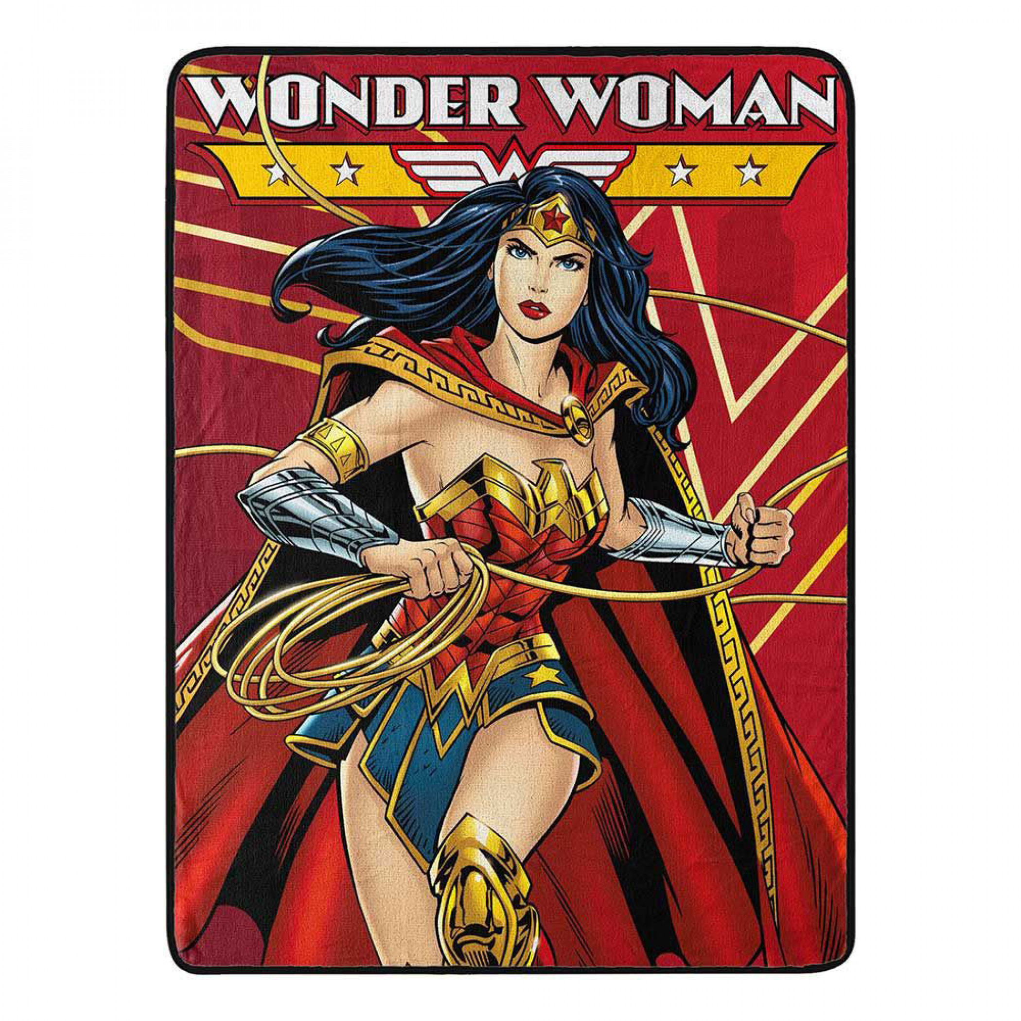 Wonder Woman Defender of Justice Micro Raschel Throw Blanket