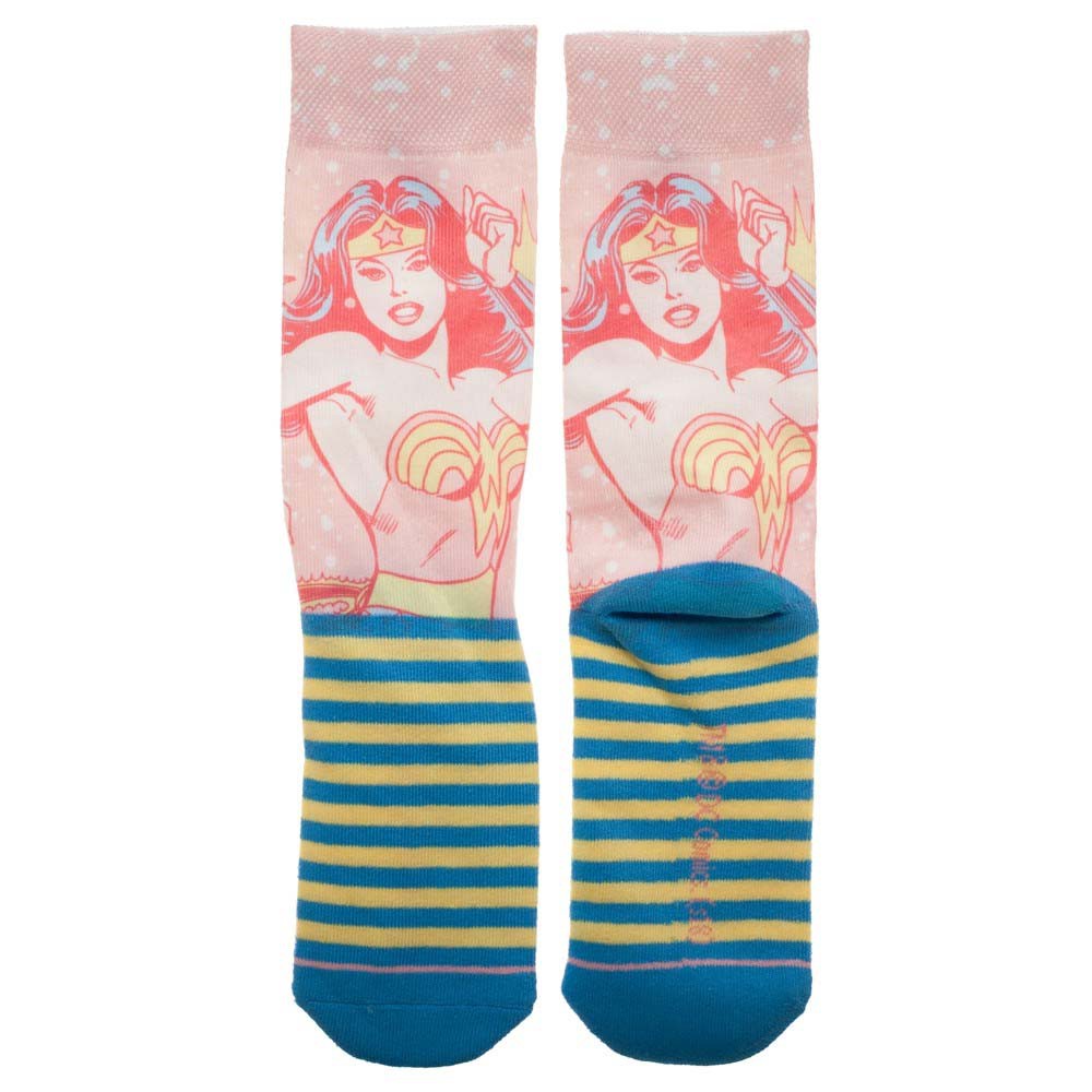 Wonder Woman Faded Neon Socks