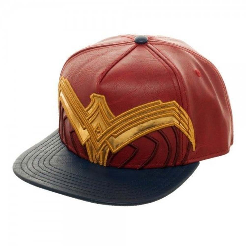 Wonder Woman Pleather Snapback Hat