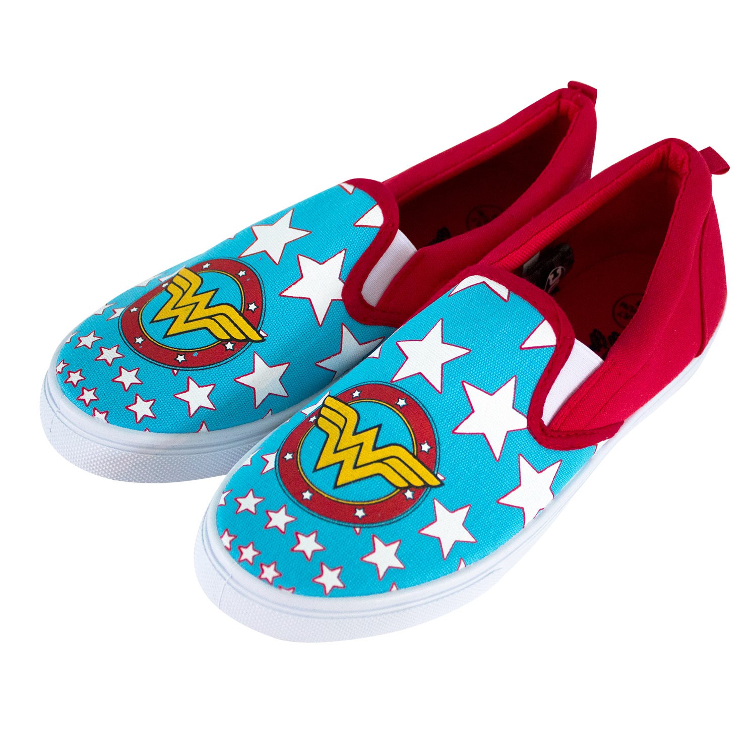 Wonder Woman Canvas Slip On Shoes