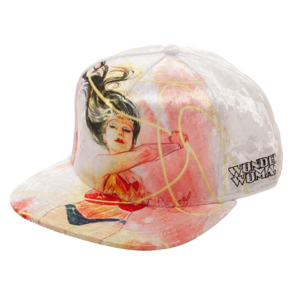 Wonder Woman Velvet Snapback Hat