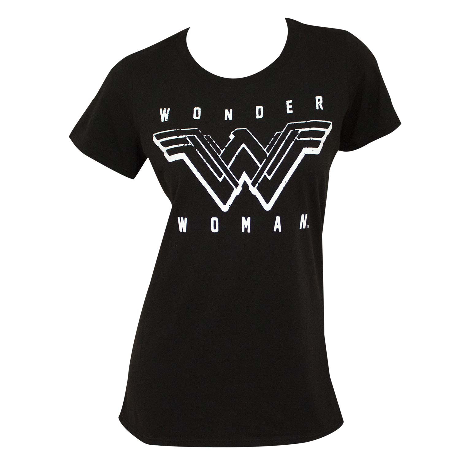 Wonder Woman Ladies Black Tee Shirt