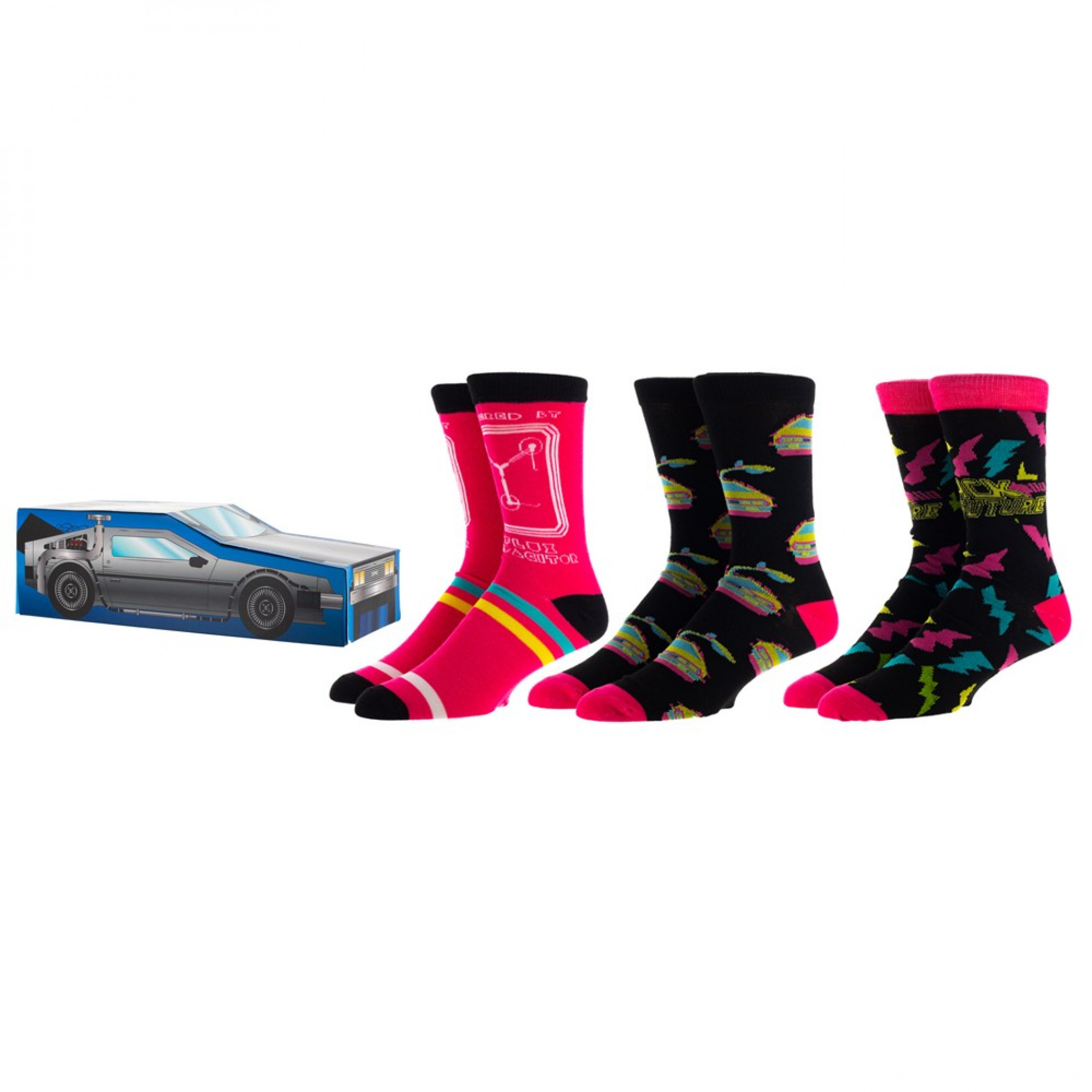 Back to the Future 3-Pair Pack of Crew Socks