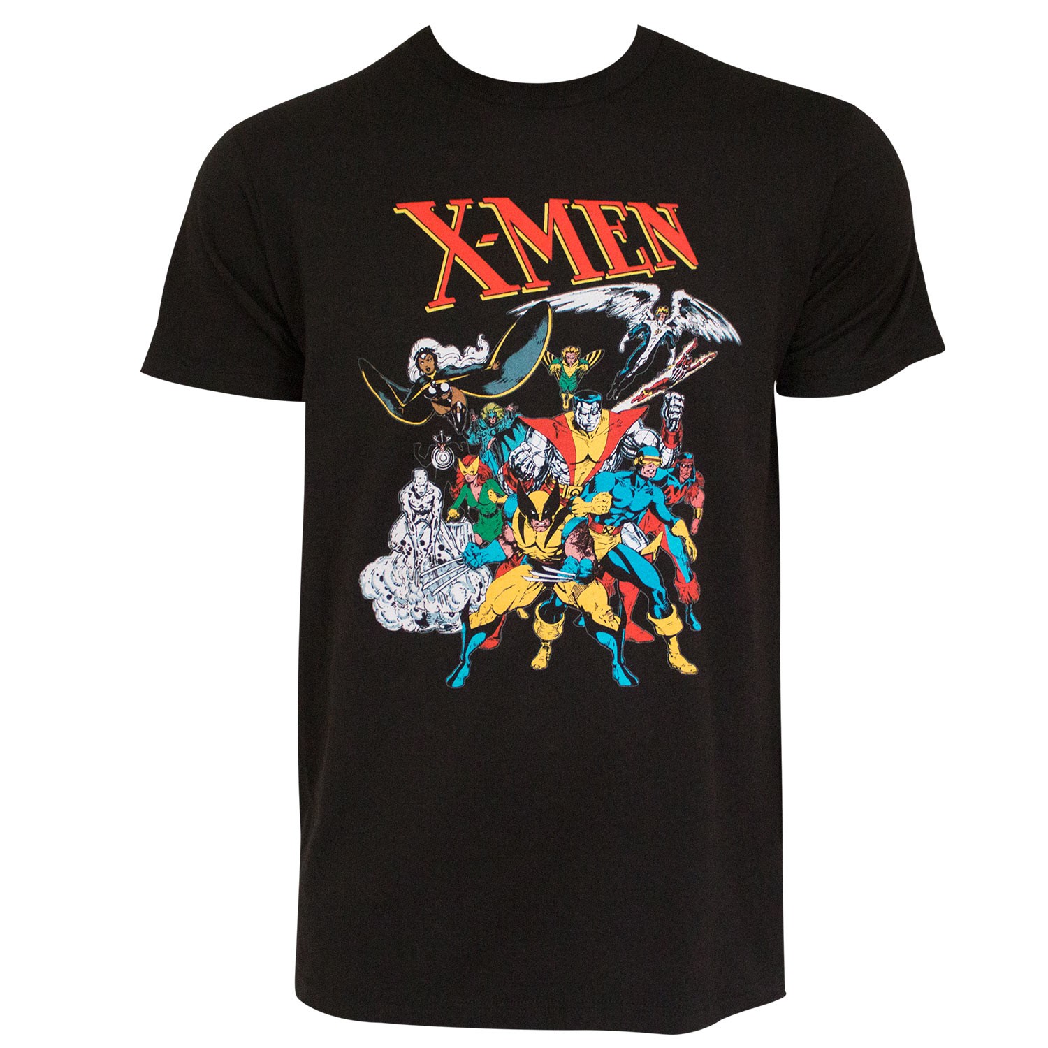 X-Men Vintage Characters Black Tee Shirt