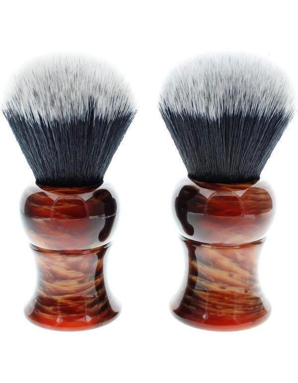 Product image 0 for Yaqi Mixed Red Handle Tuxedo Synthetic Shaving Brushes