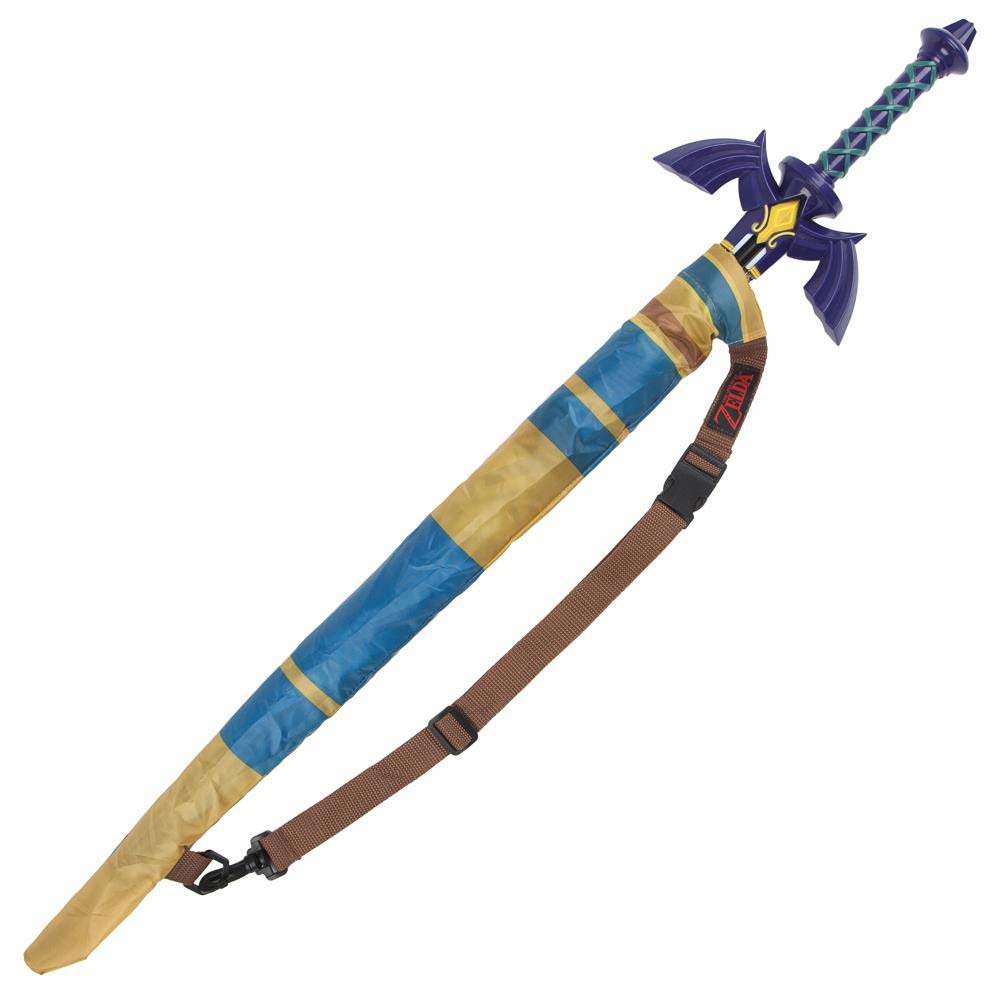 Legend Of Zelda Triforce Sword Blue Umbrella