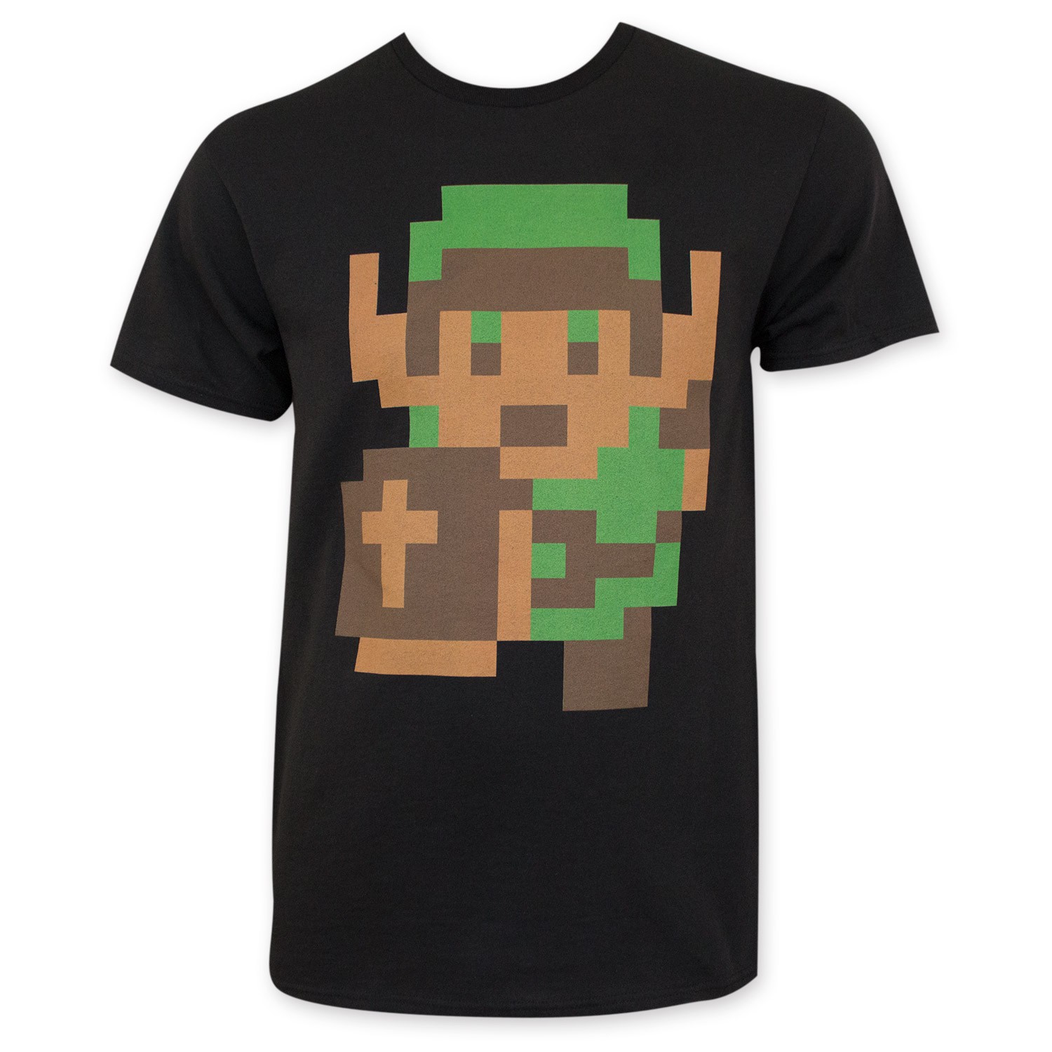 Nintendo Zelda Men's Black Pixelated Link T-Shirt