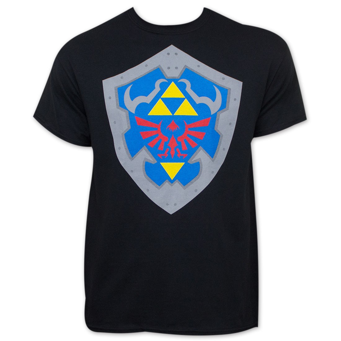 Legend Of Zelda Shield Black T-Shirt