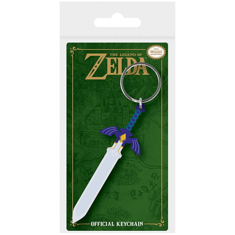 Legend Of Zelda Master Sword Rubber Keychain