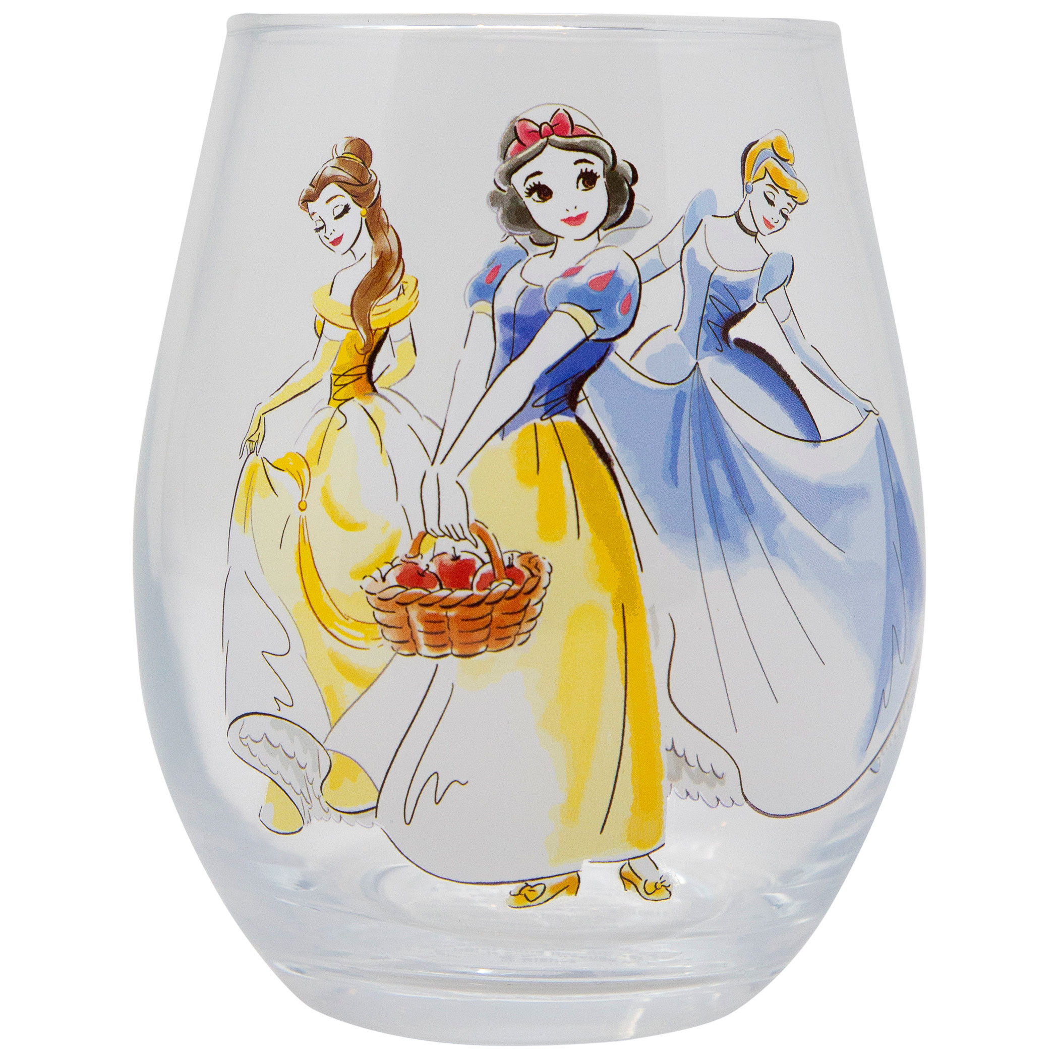 Disney Princess 20 Ounce Stemless Glass