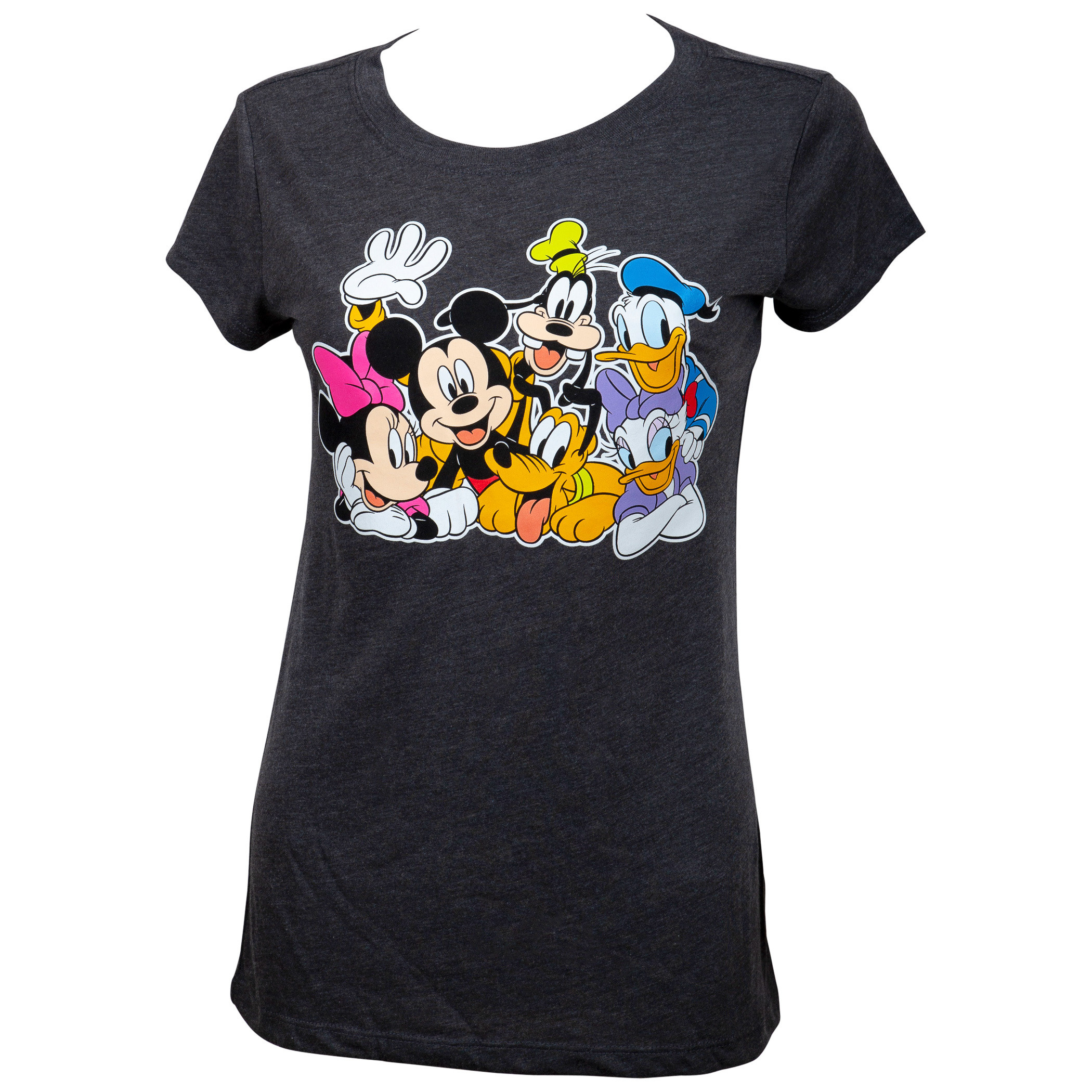 Mickey And Friends Women's Grey T-Shirt