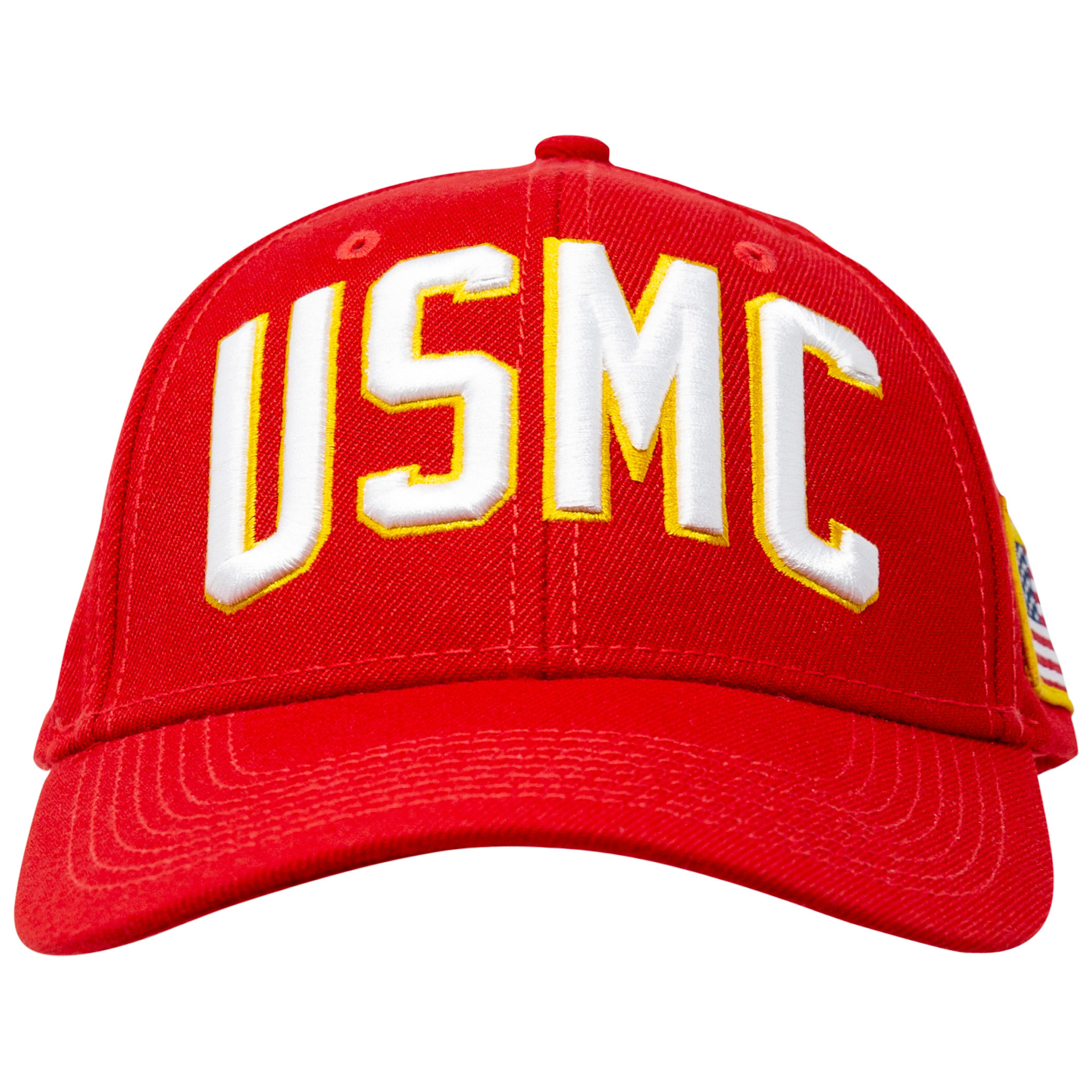USMC Adjustable Red Snapback Hat