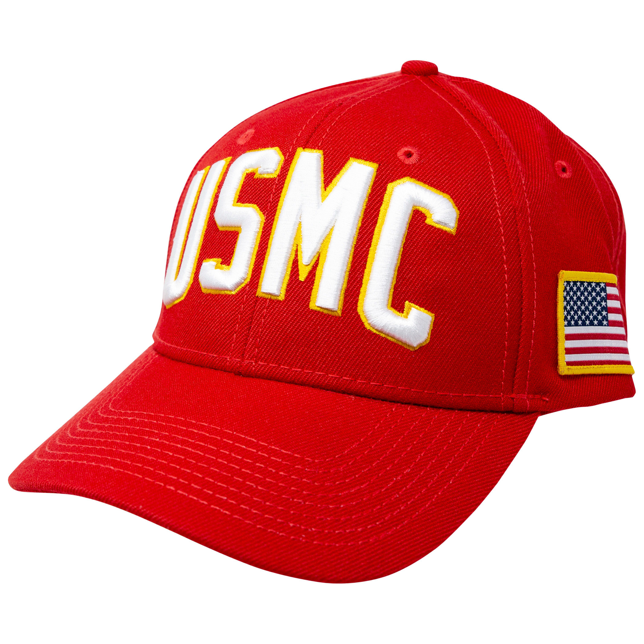 USMC Adjustable Red Snapback Hat