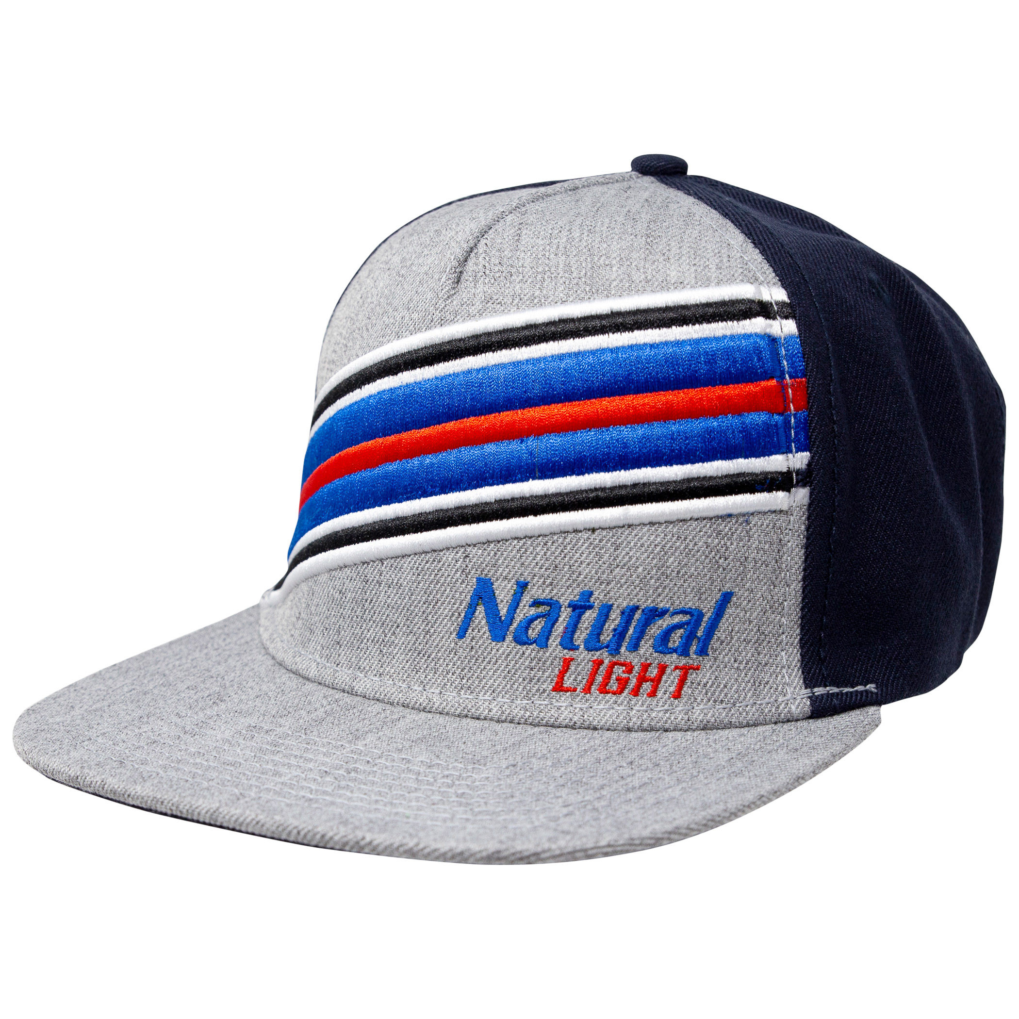Natural Light Beer Striped Adjustable Snapback Hat