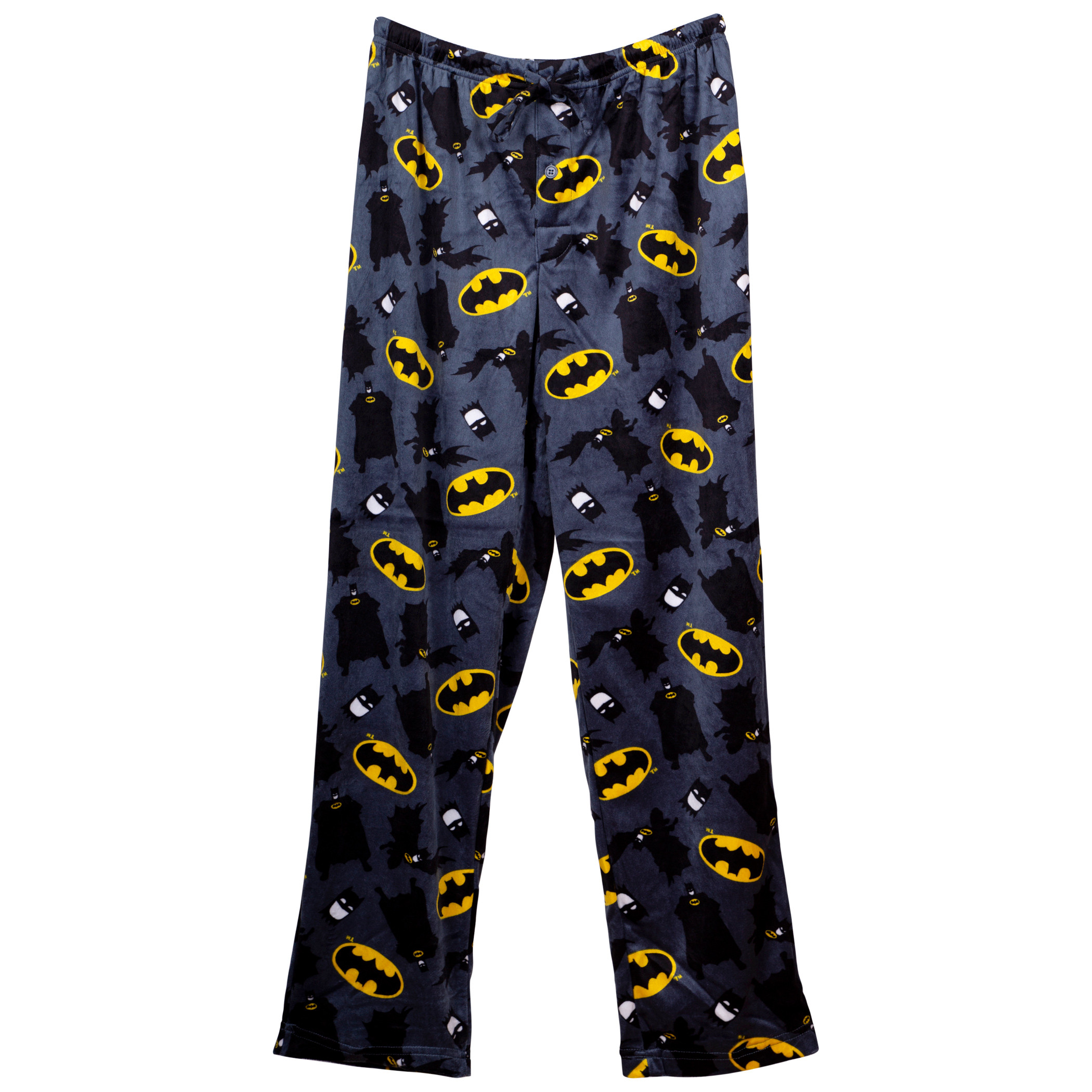 Batman Toss Logos and Characters Fleece Sleep Pants