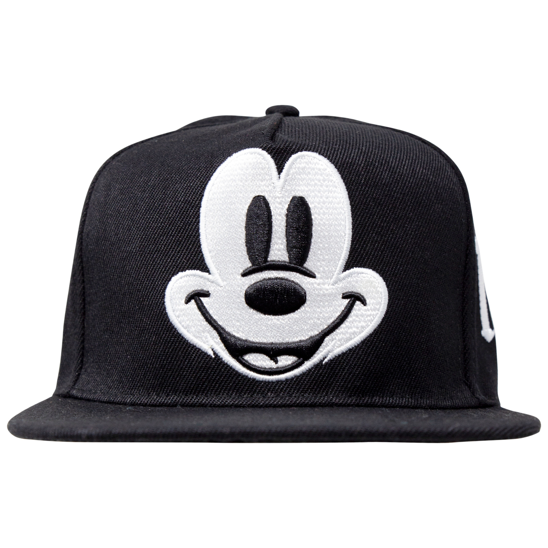 Mickey Mouse Big Face Adjustable Black Snapback Hat