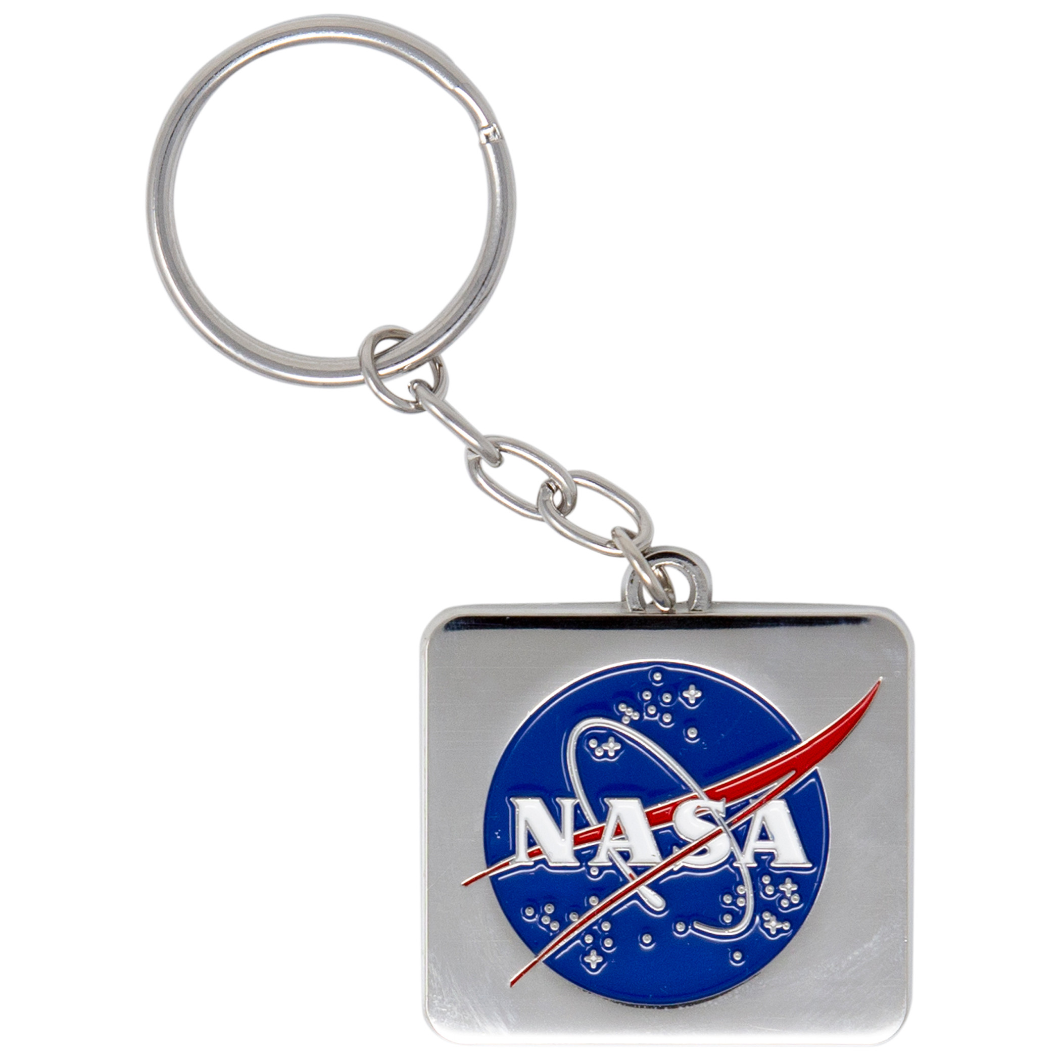 NASA Logo Silver Keychain