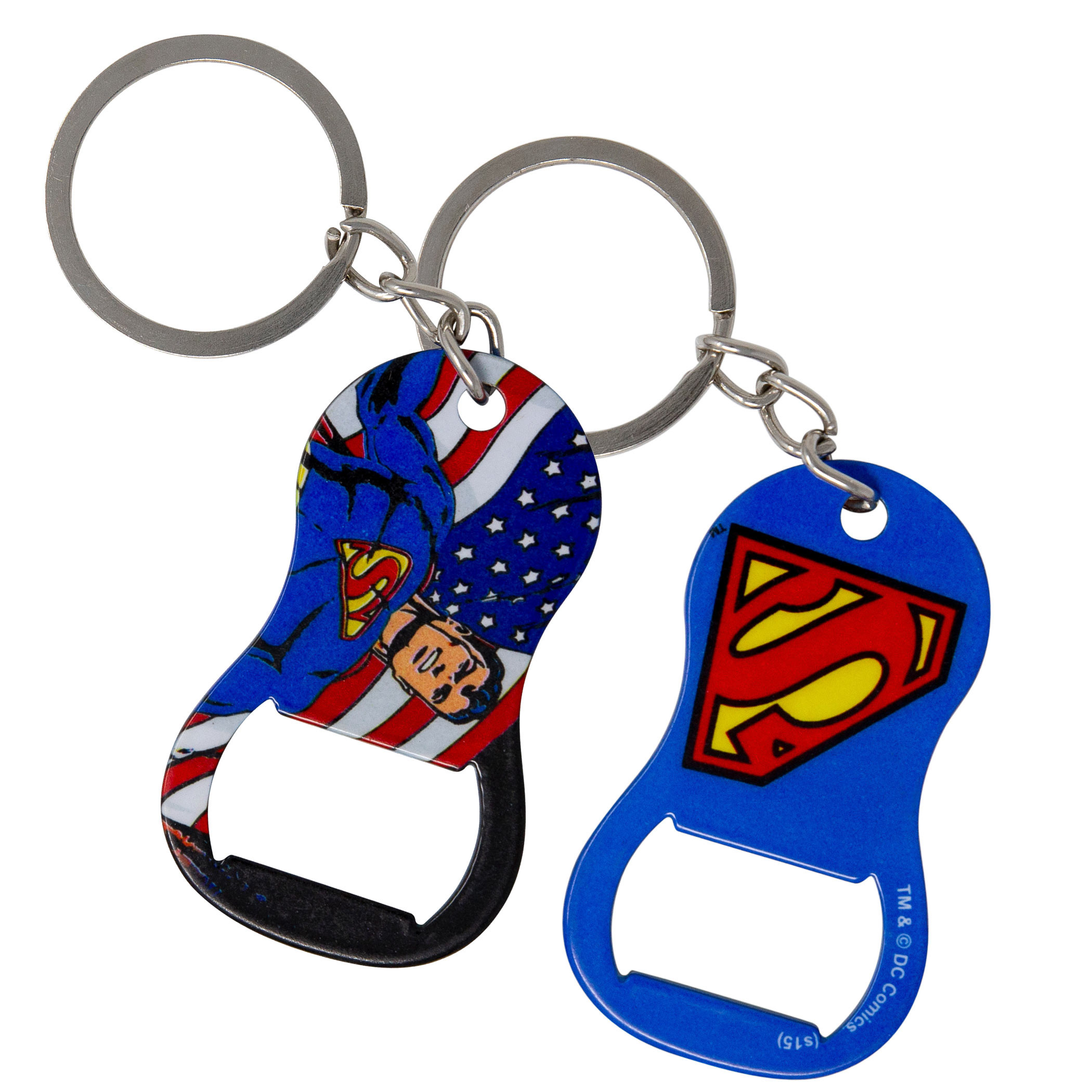 Superman U.S. Flag Keychain Bottle Opener