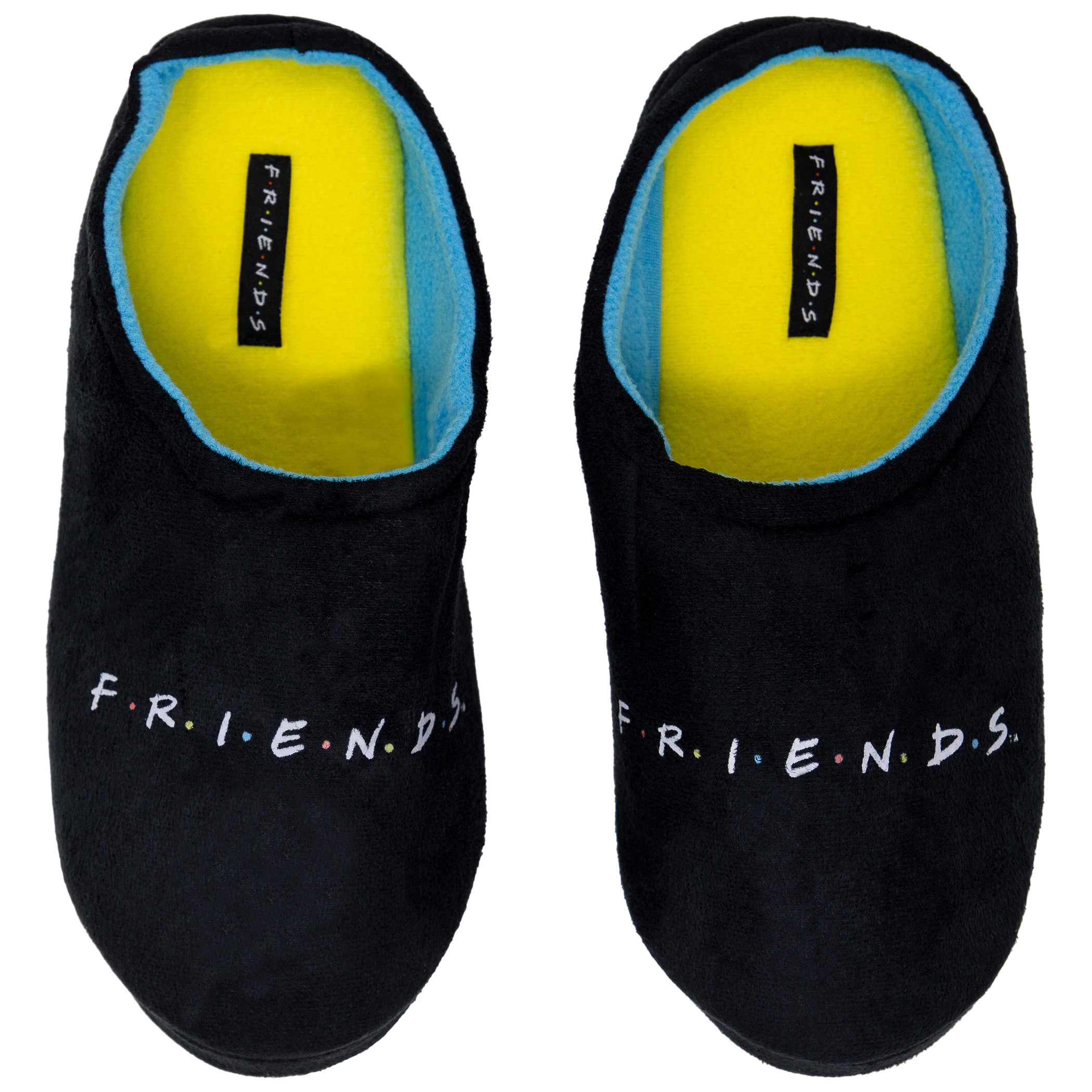 Friends Logo Black And Blue Slippers