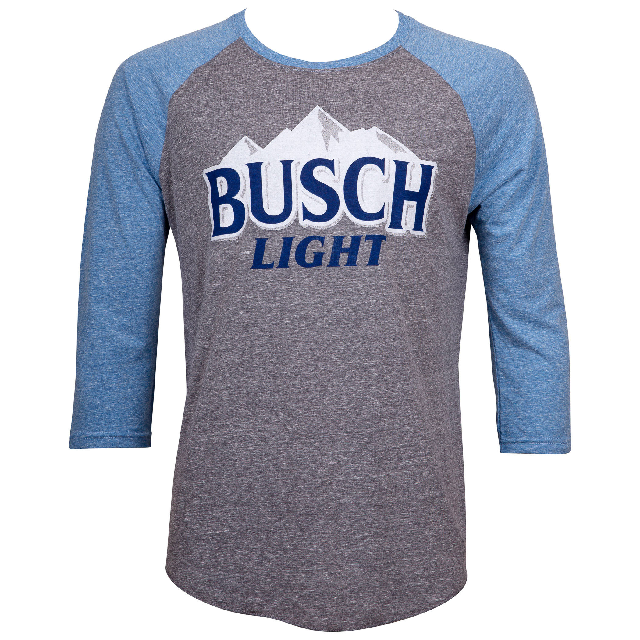 Busch Light Blue and Grey Raglan T-Shirt