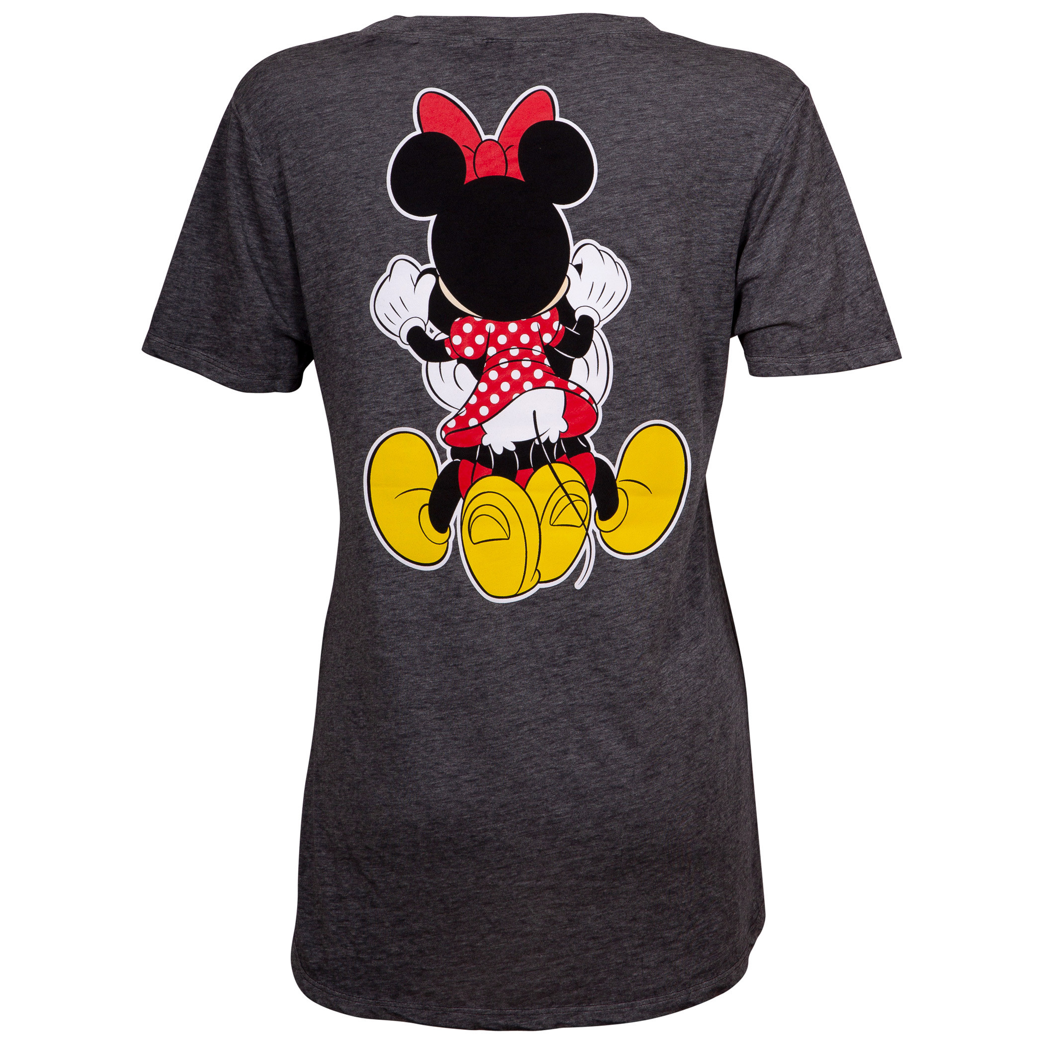 Mickey and Minnie Juniors Fitted Grey T-Shirt