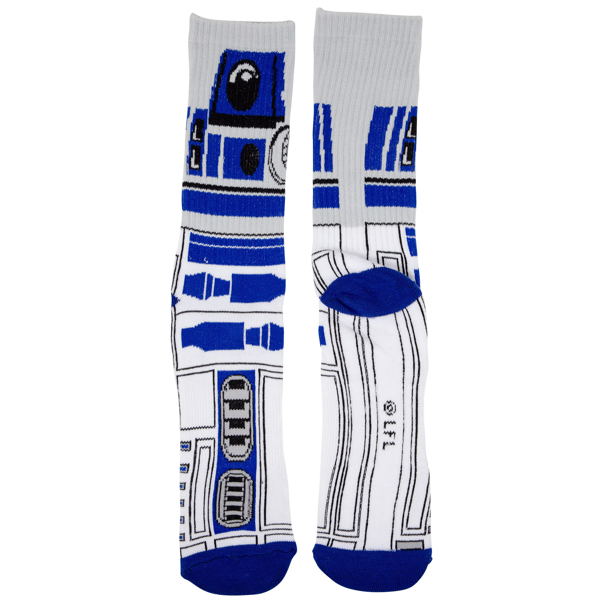 Star Wars R2D2 droid Socks 2pr Size 6-12 HYP Unisex Disney Novelty New 
