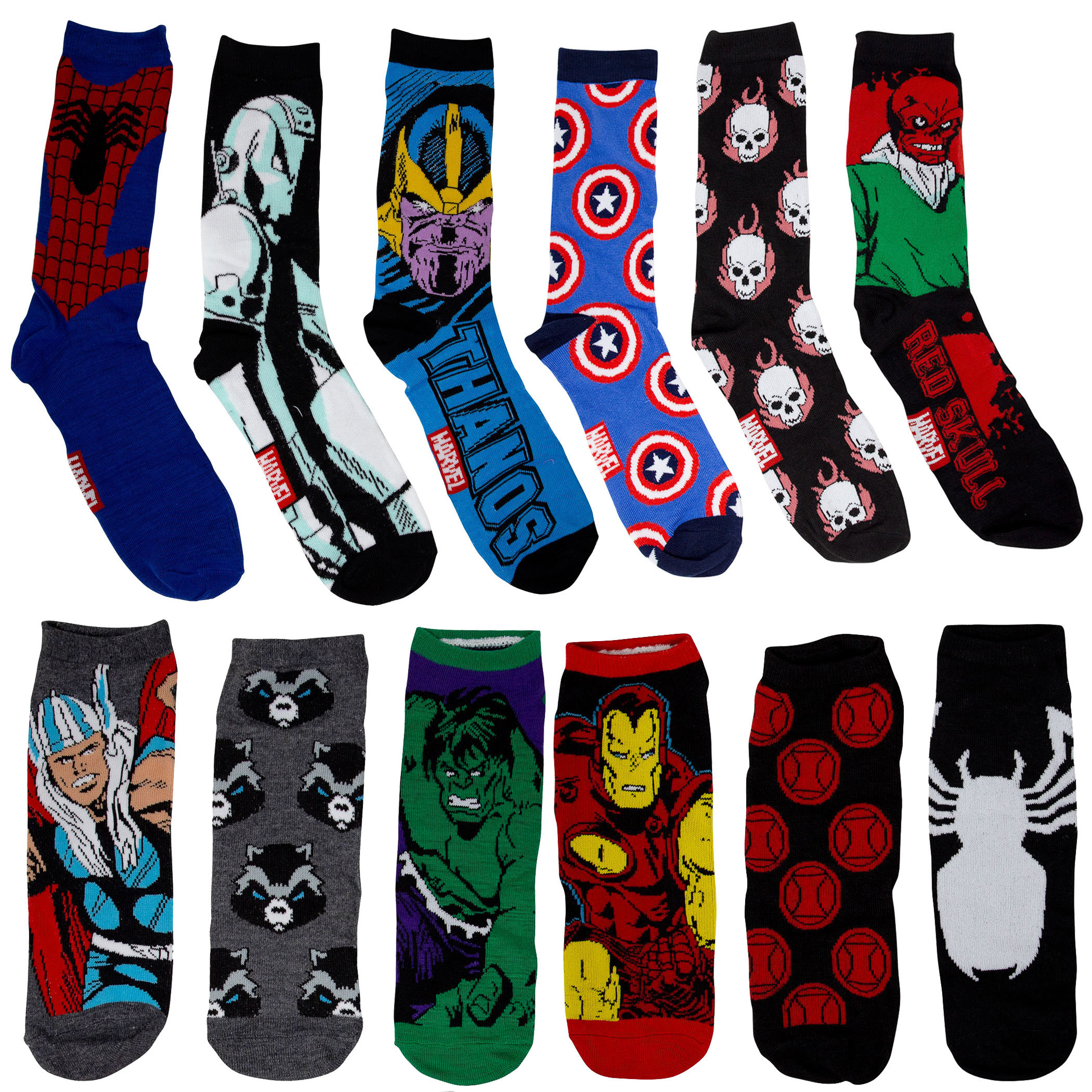 Marvel Socks 12-Pack Gift Giving Box