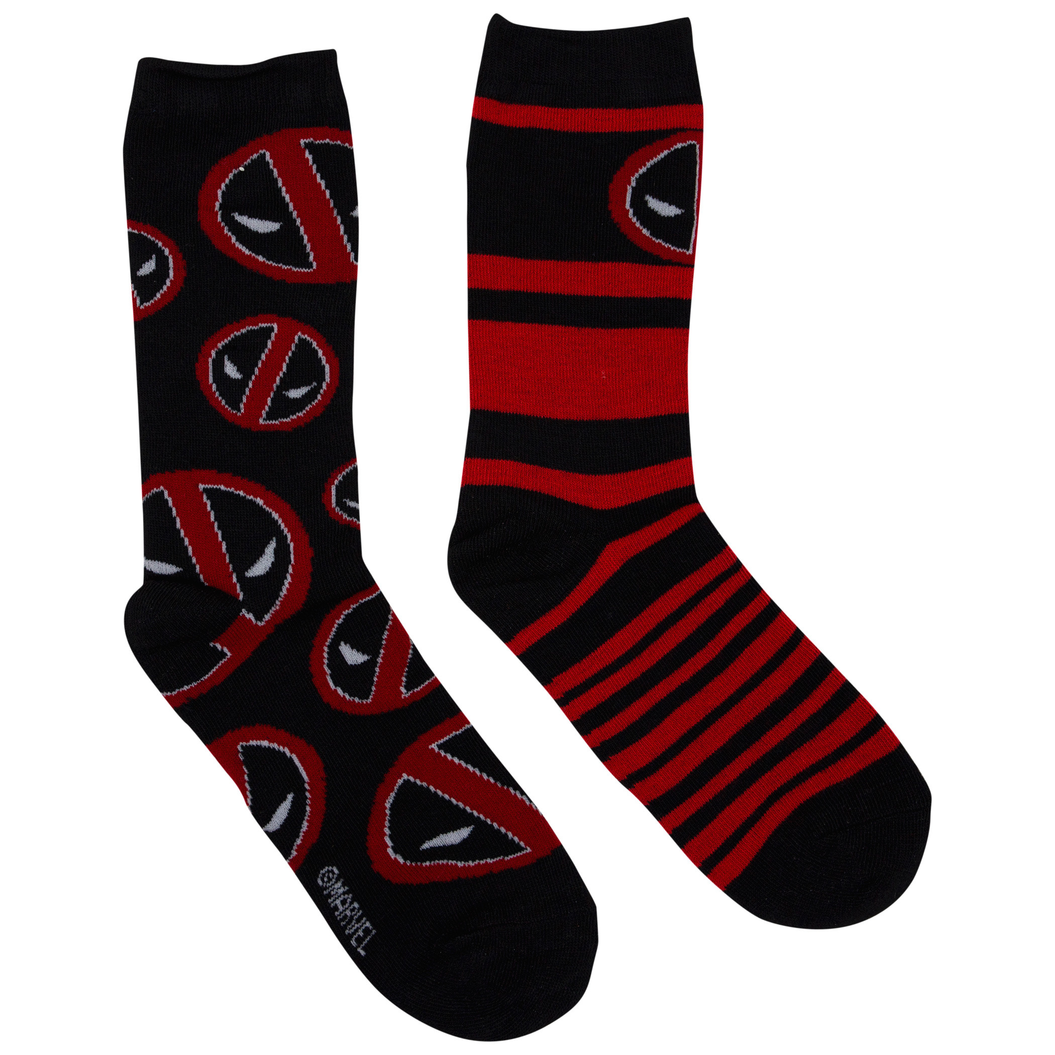 Marvel Deadpool Reversible Men's Crew Socks