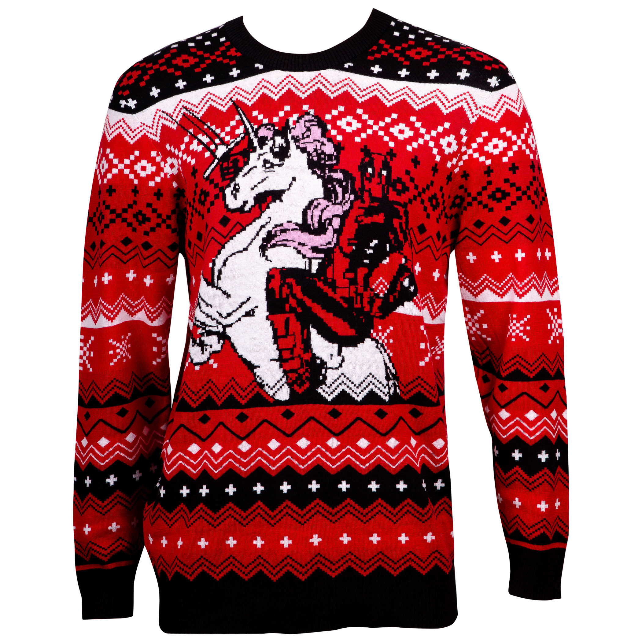 Deadpool and Unicorn Ugly Holiday Sweater