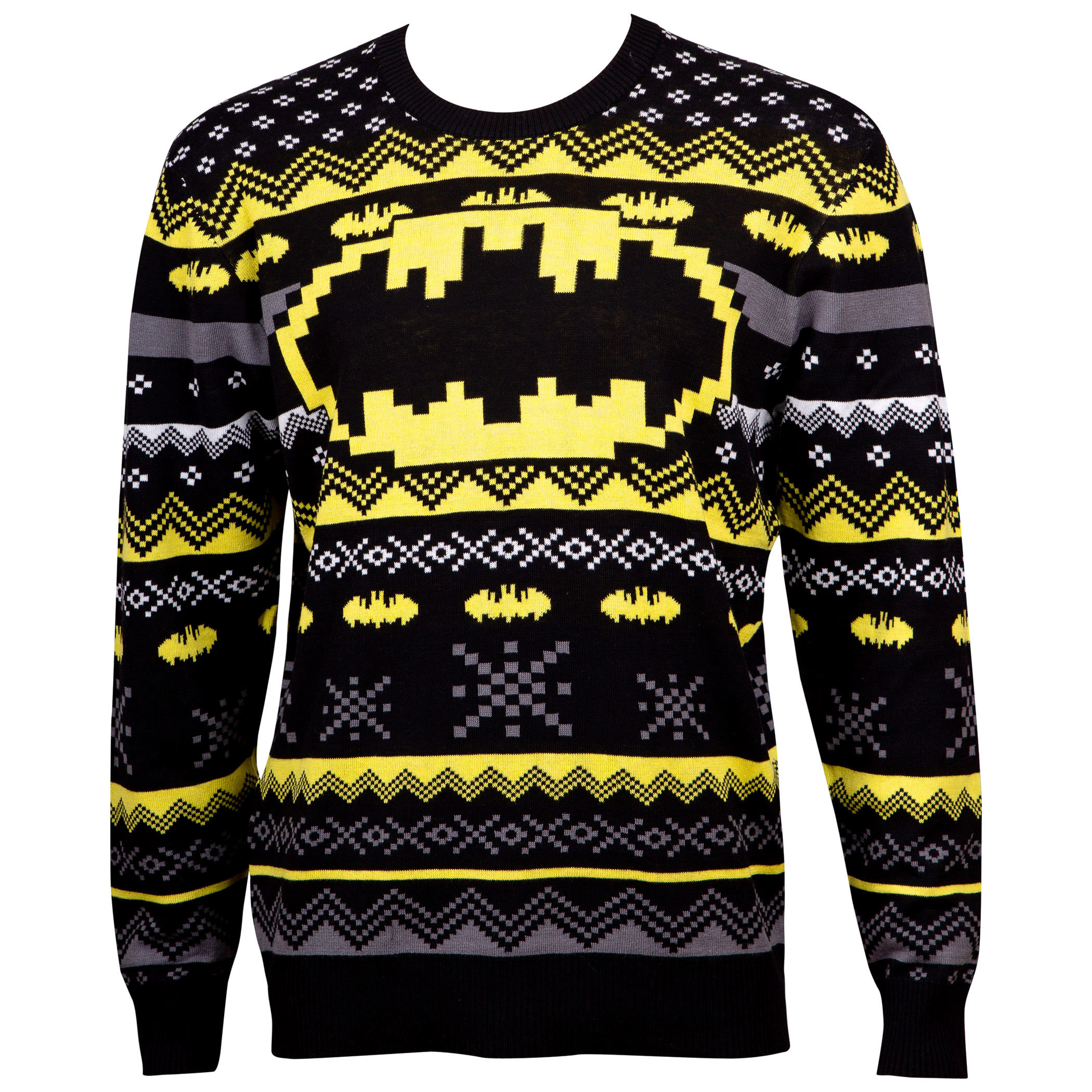 Batman Patterned Ugly Holiday Sweater