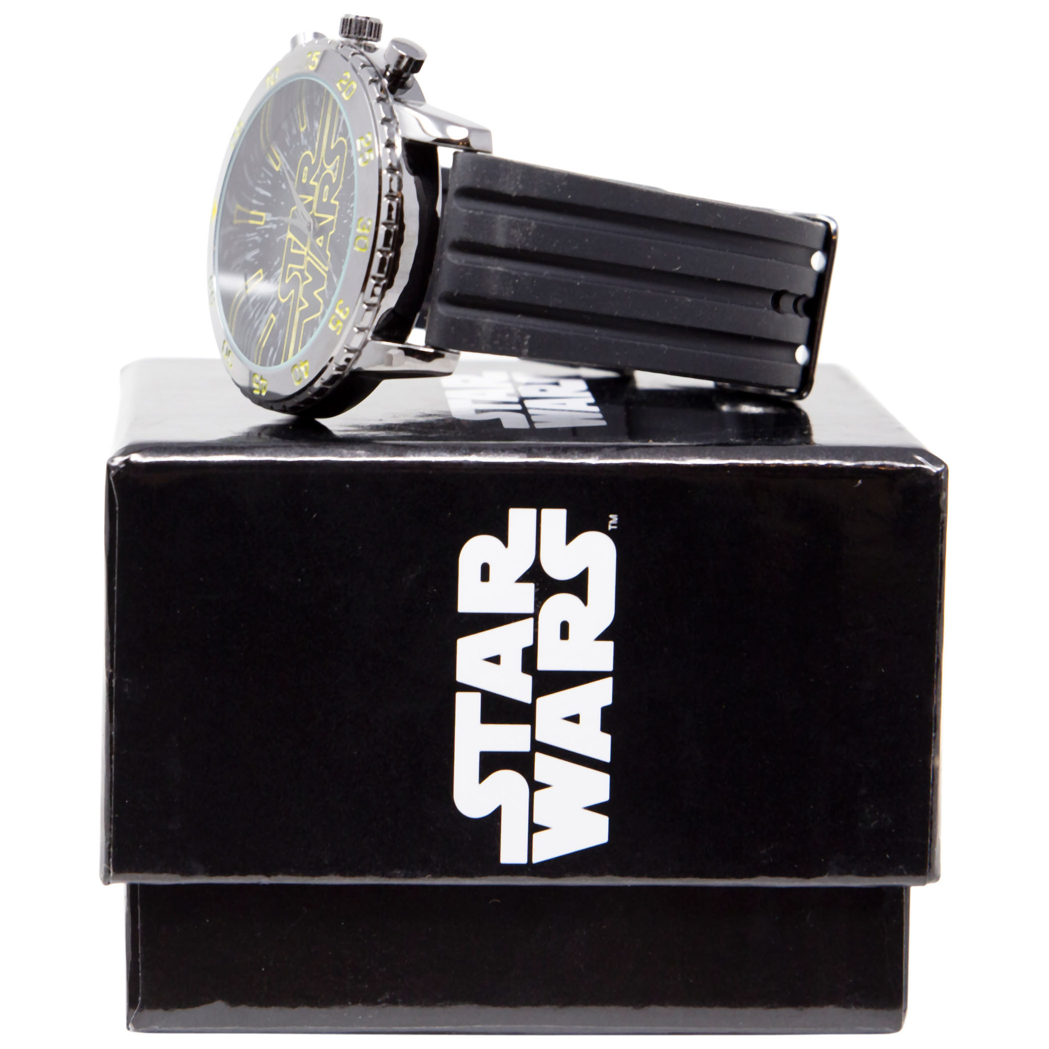 Star Wars Title Card Logo Classic Watch With Rubber Band