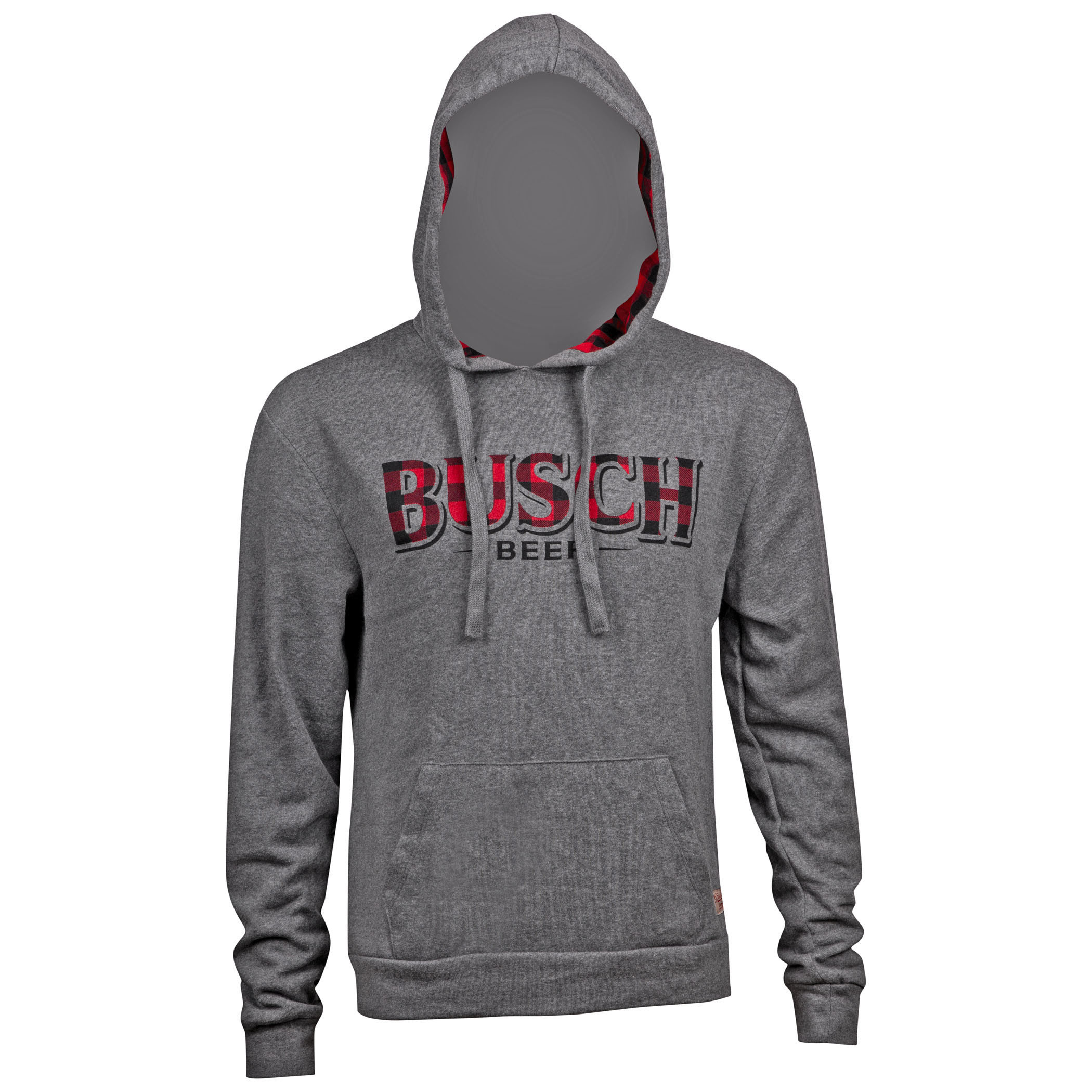 Busch Men's Grey Flannel Logo Hoodie