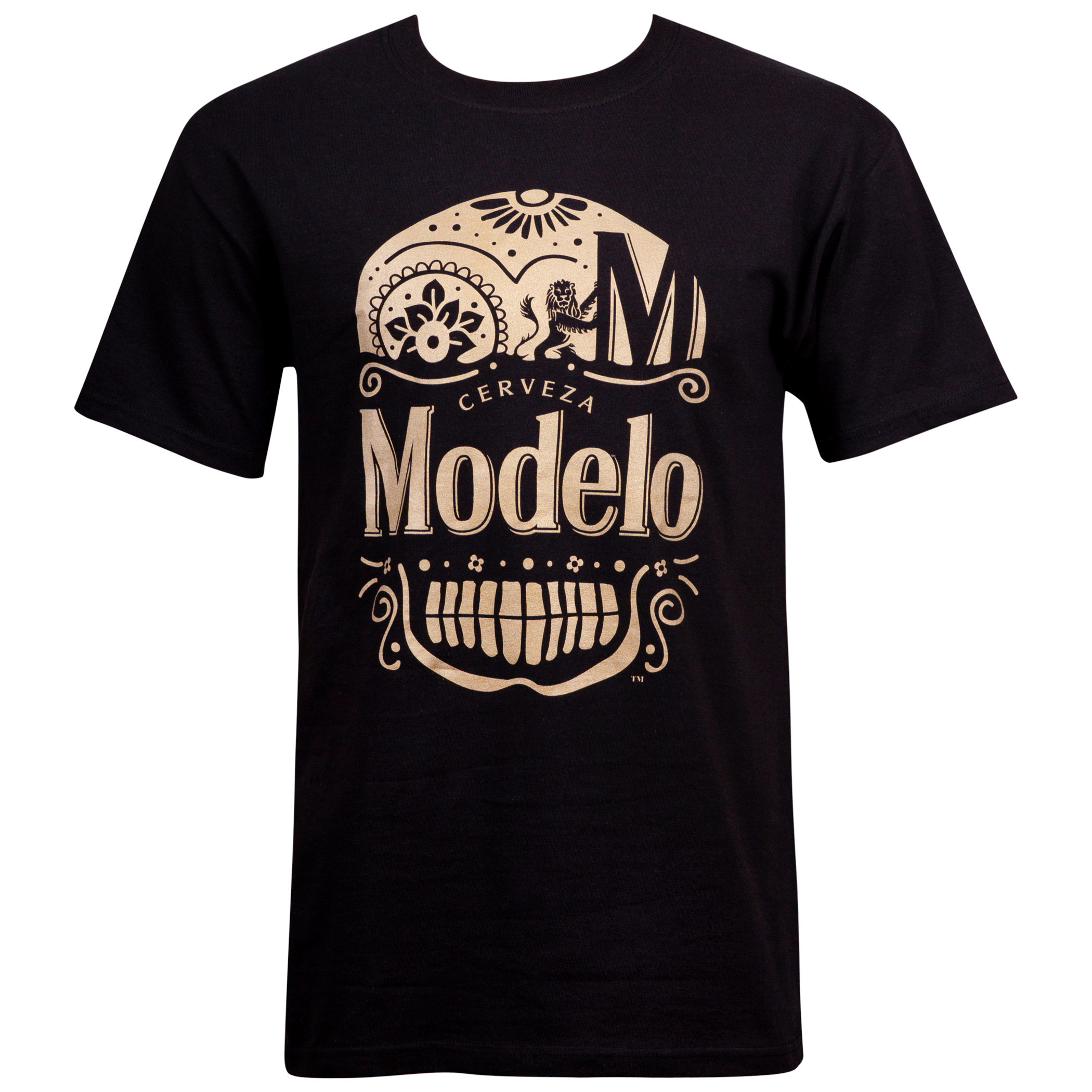 Modelo Especial Gold Ink Day of the Dead Black T-shirt