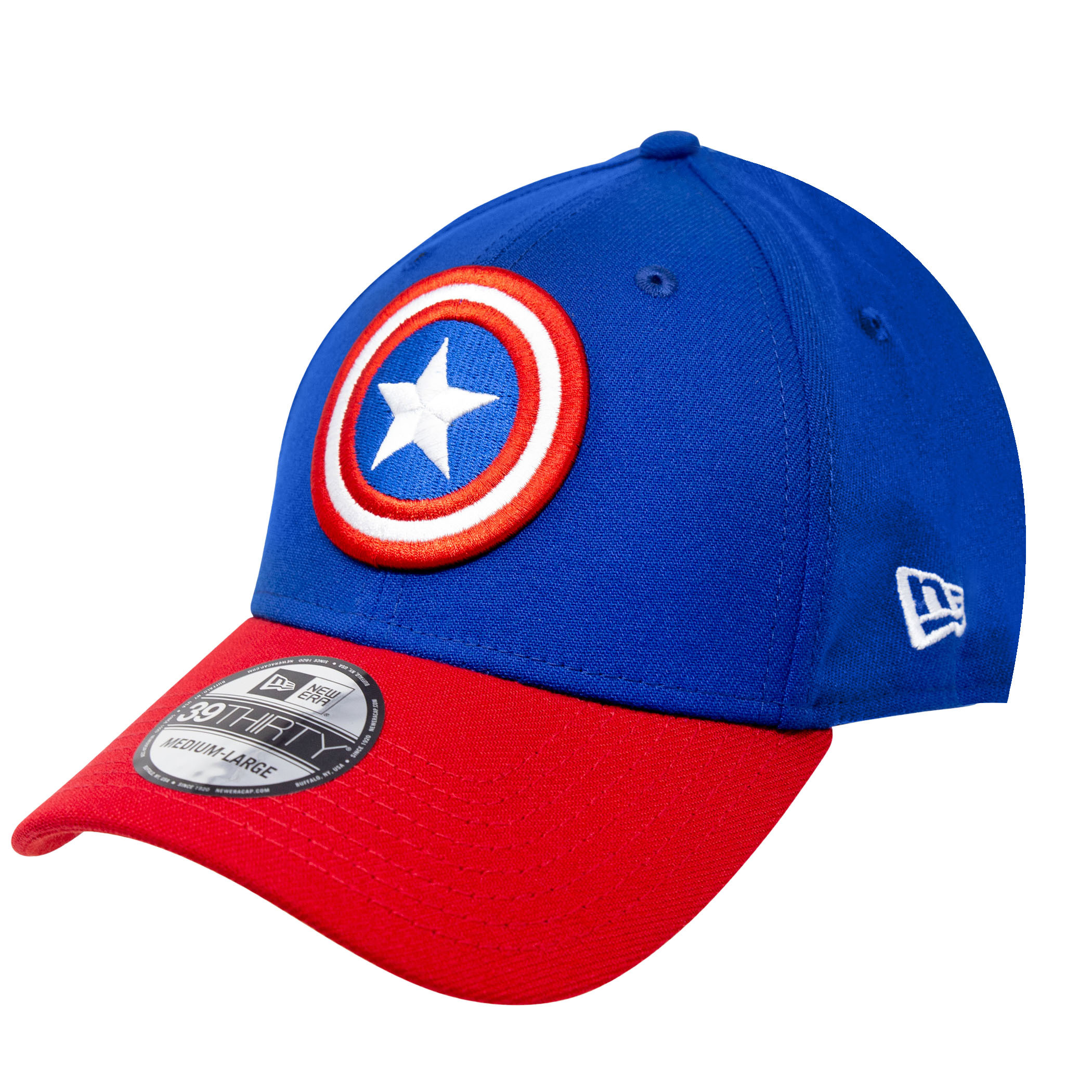 Captain America Red and Blue New Era 39Thirty Fitted Hat